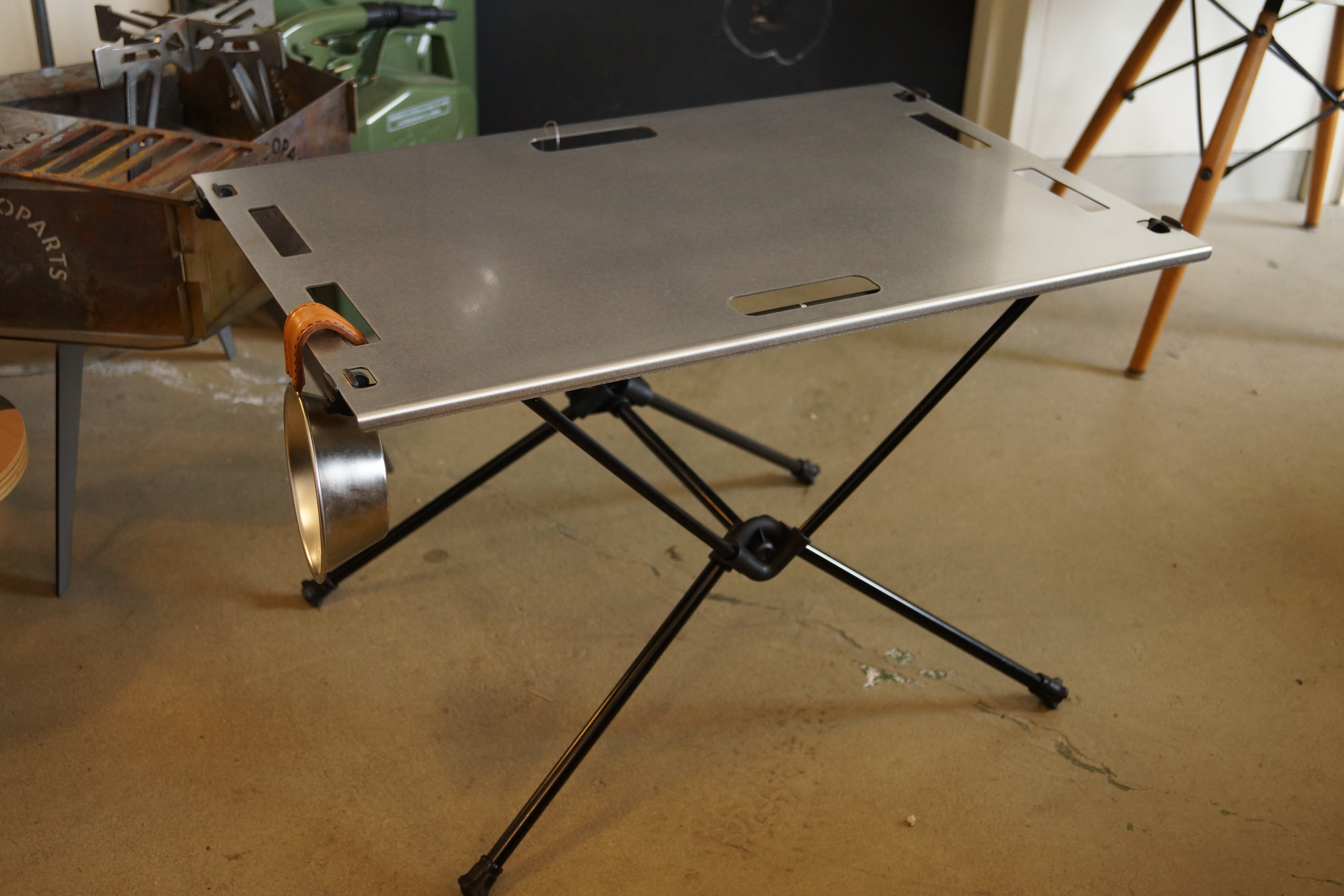 Helinox Home(ヘリノックス）テーブルM.S.ワン用ステンレス天板。 campooparts「キャンプオーパーツ