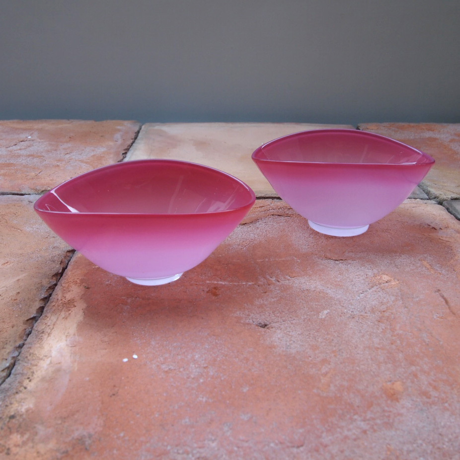 中野雄次 吹きガラス 色々小鉢 ラズベリーピンク Galeria Mamica Shop