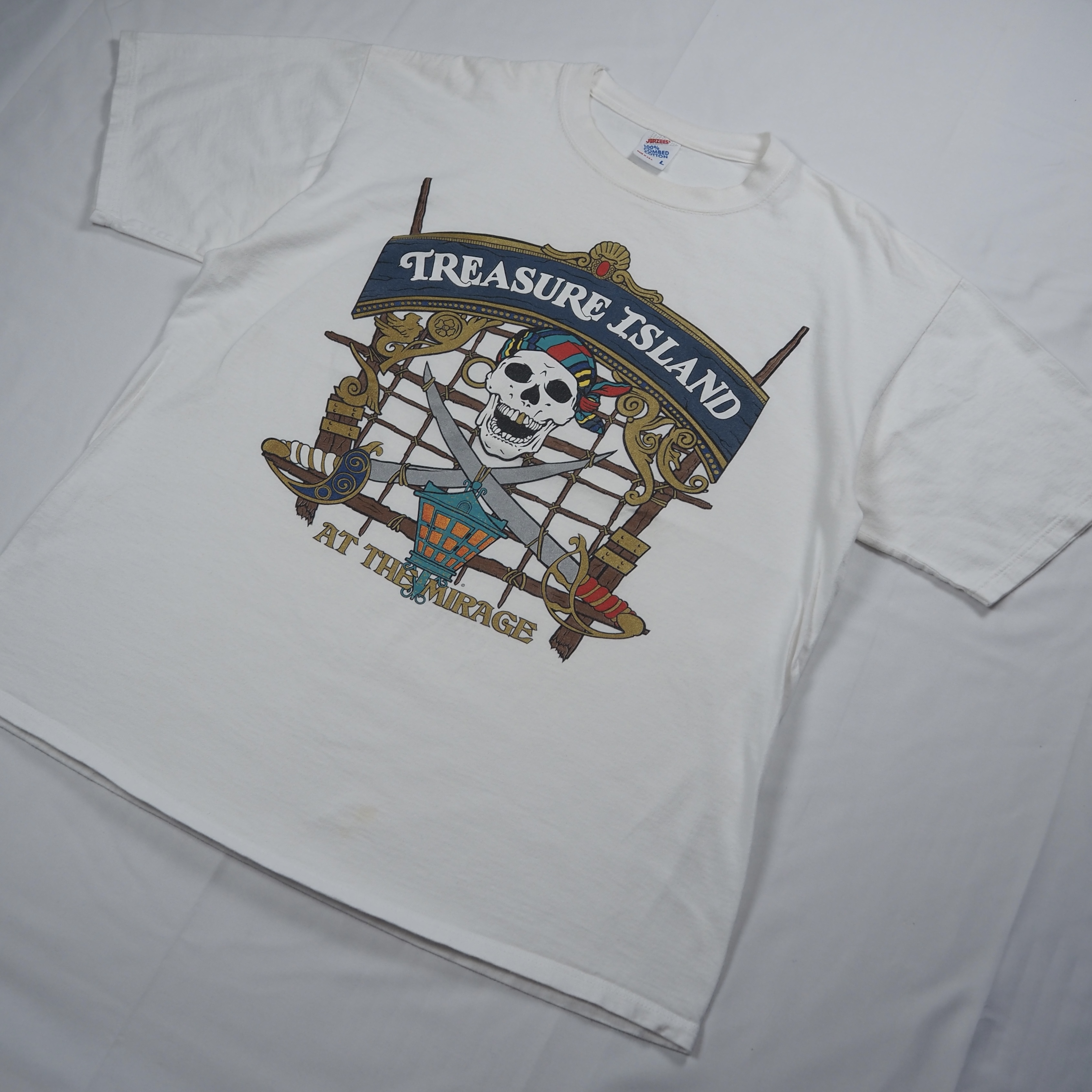 90’s Jerzees スカルTシャツ Lサイズ の画像 8