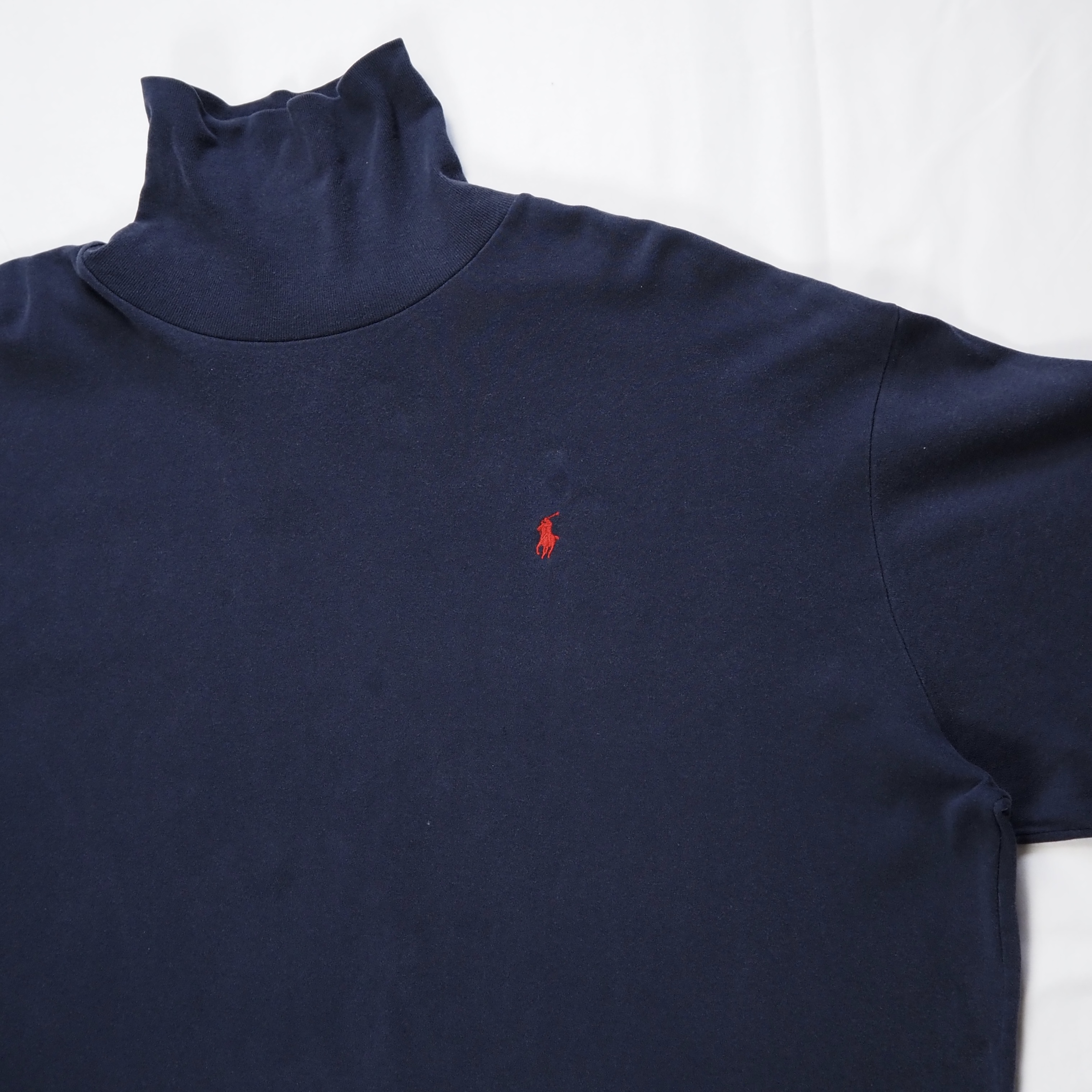 90’s Ralph Lauren タートルネック XXL ネイビー の画像 8