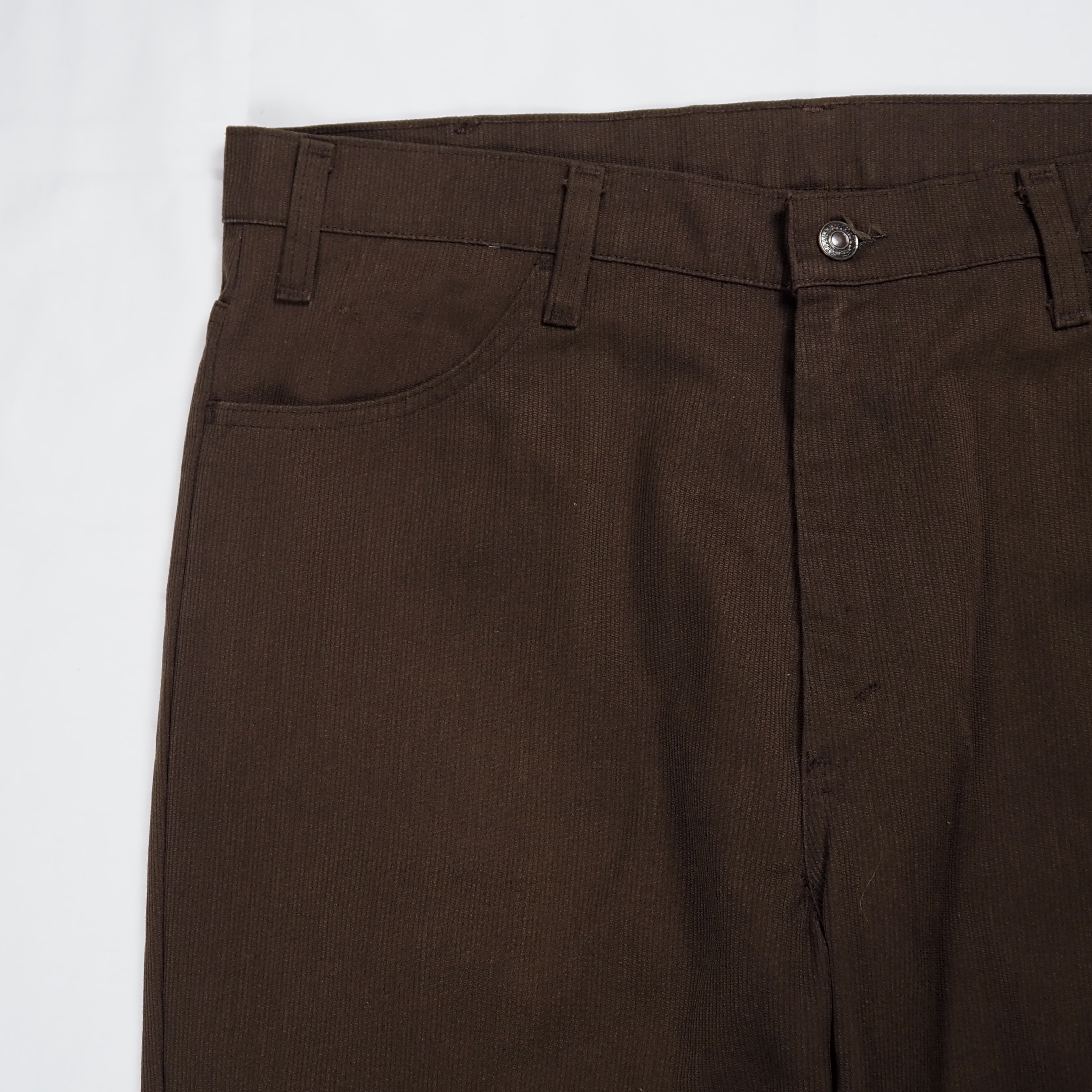 70’s Levi’s スタプレ ピケ 38×31 ブラウン の画像 3