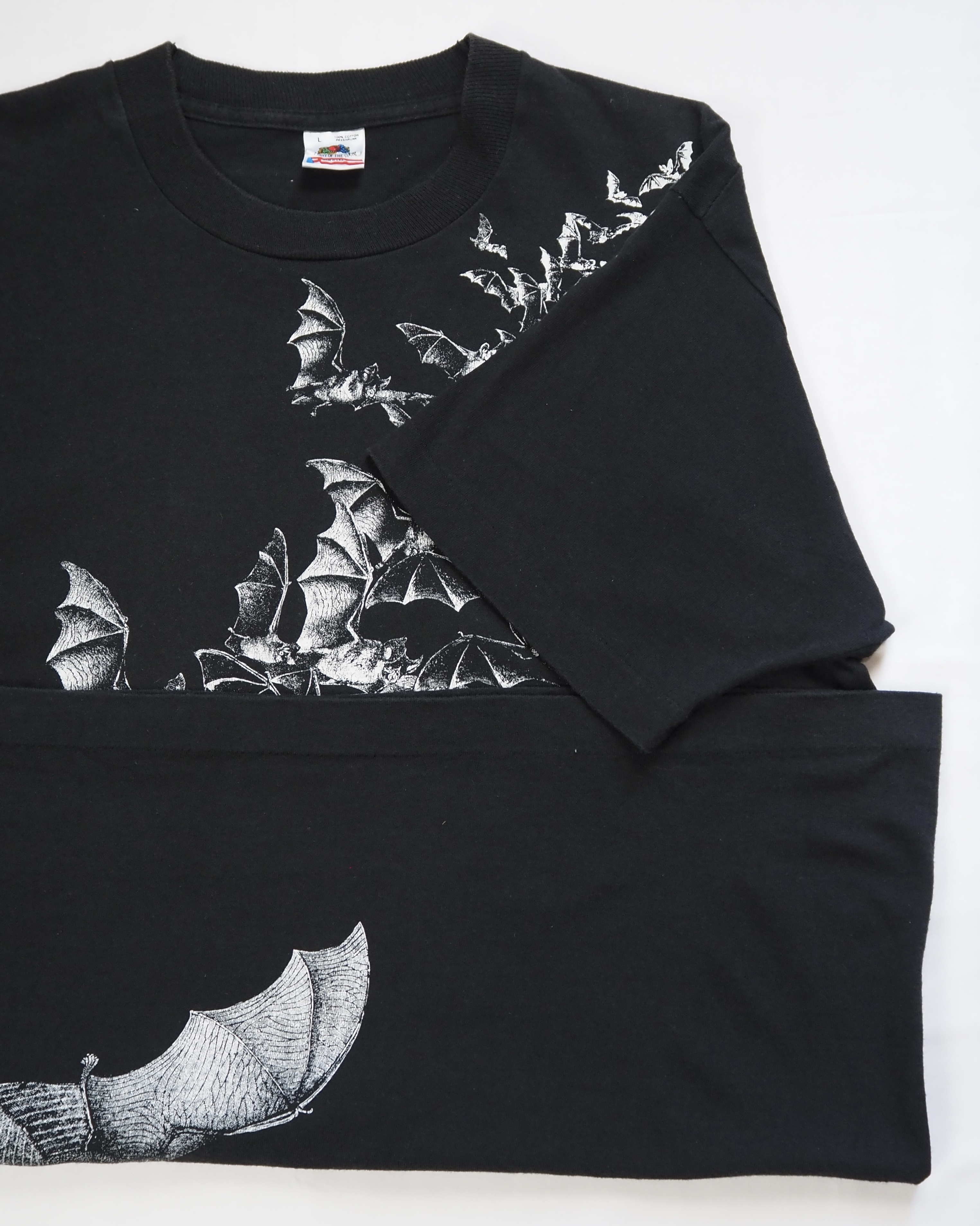 80’s フルーツ コウモリTシャツ 両面プリント Lサイズ の画像 10