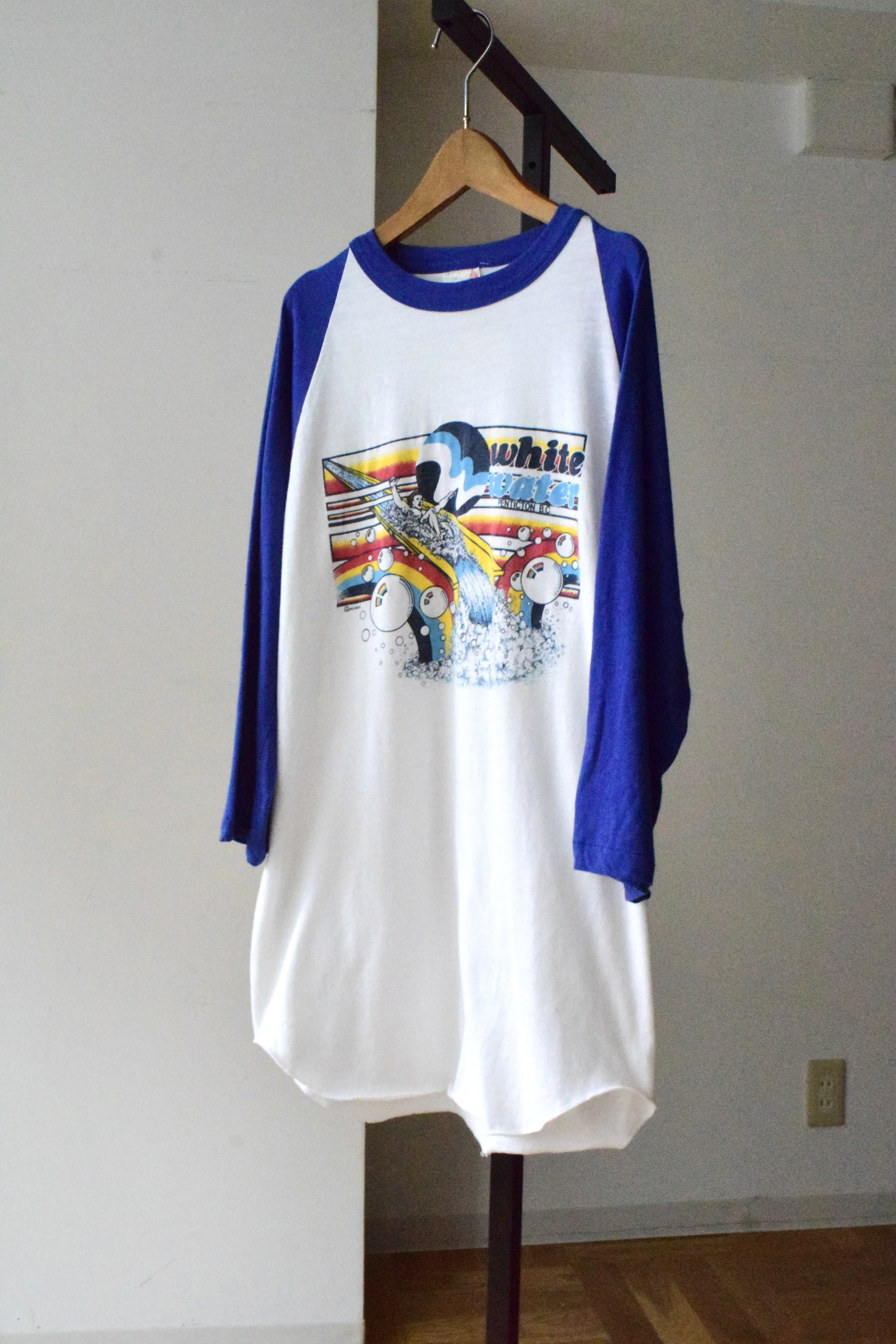 1980s raglan print tee の画像 2