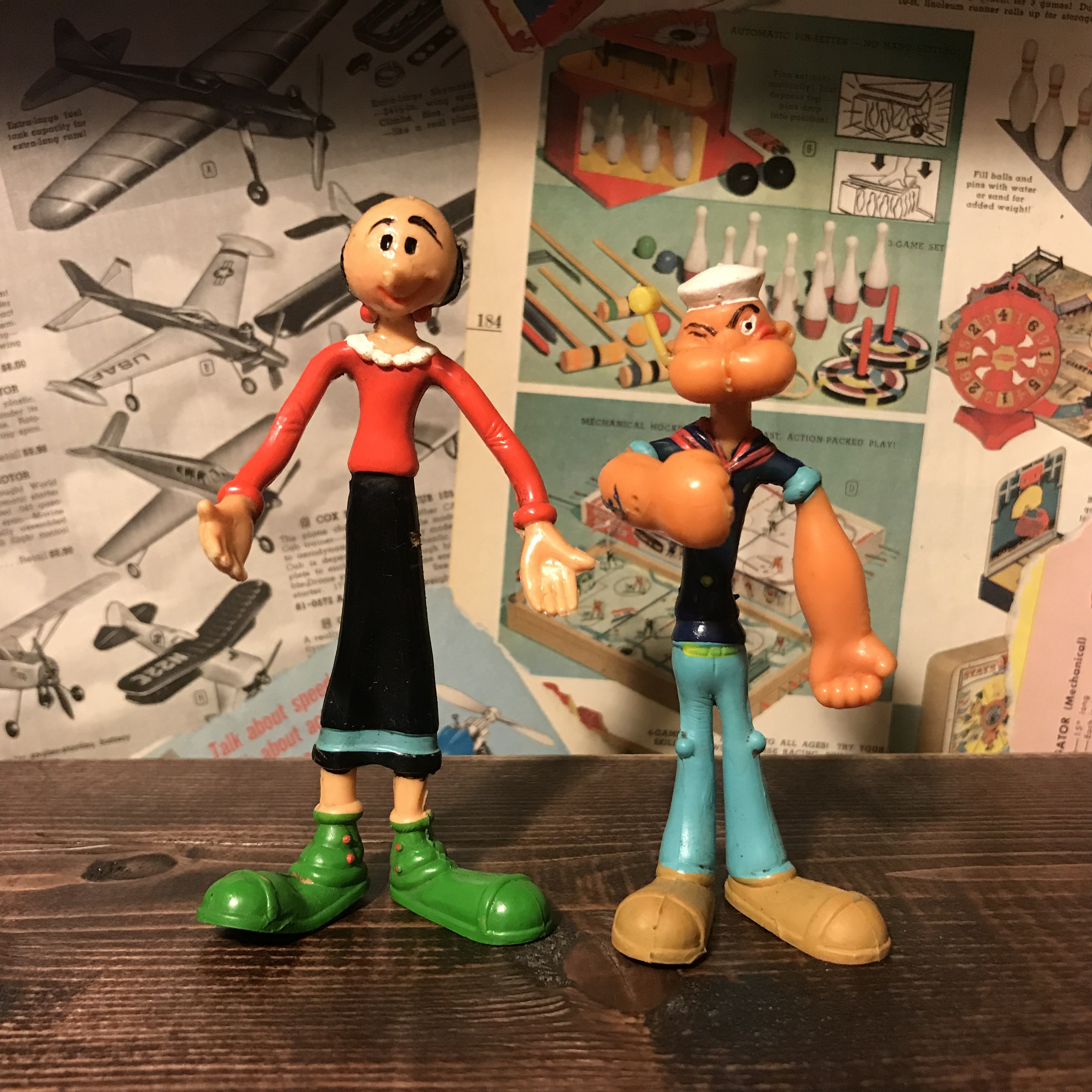 ポパイ オリーブ ビンテージ ベンダブル フィギアセット 1978年 Bronco社 Toys A ポパイ オリーブ ビンテージ ベンダブル フィギアセット 1978年 Bronco社 Toys A
