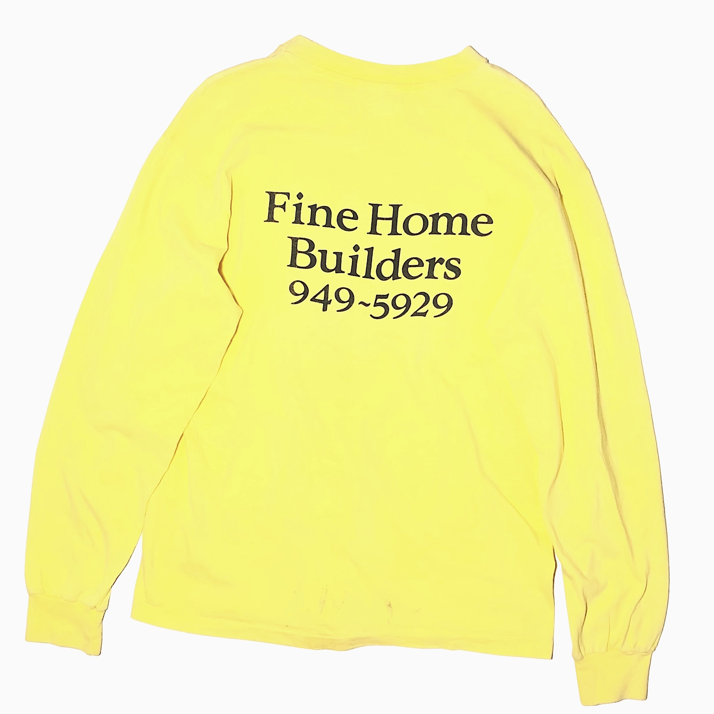 Vintage 80's【Hanes】"Fine Home Builders" Long Sleeve T-shirt の画像 2