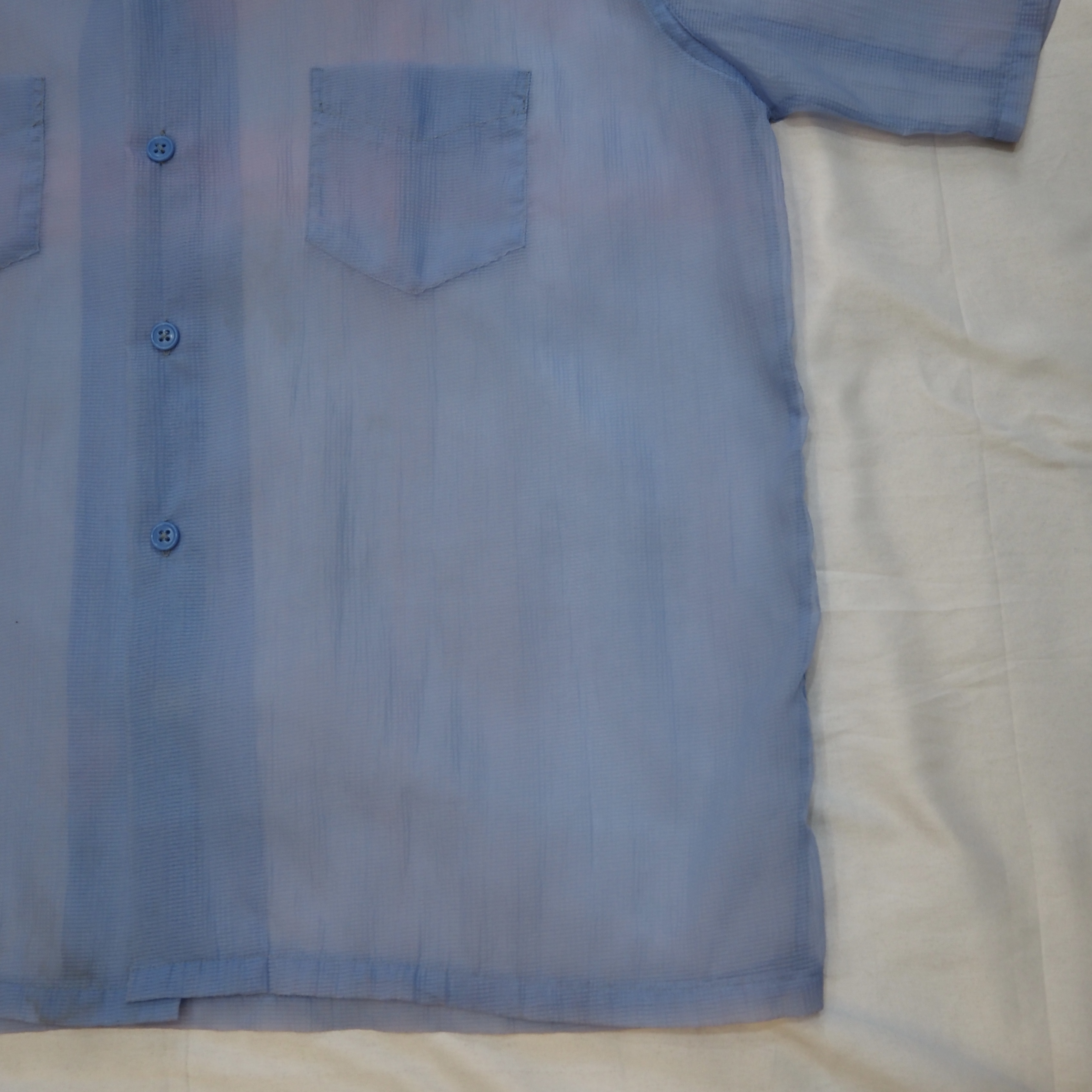 50’s Nylon Shirt シースルー Size XL!!! の画像 6