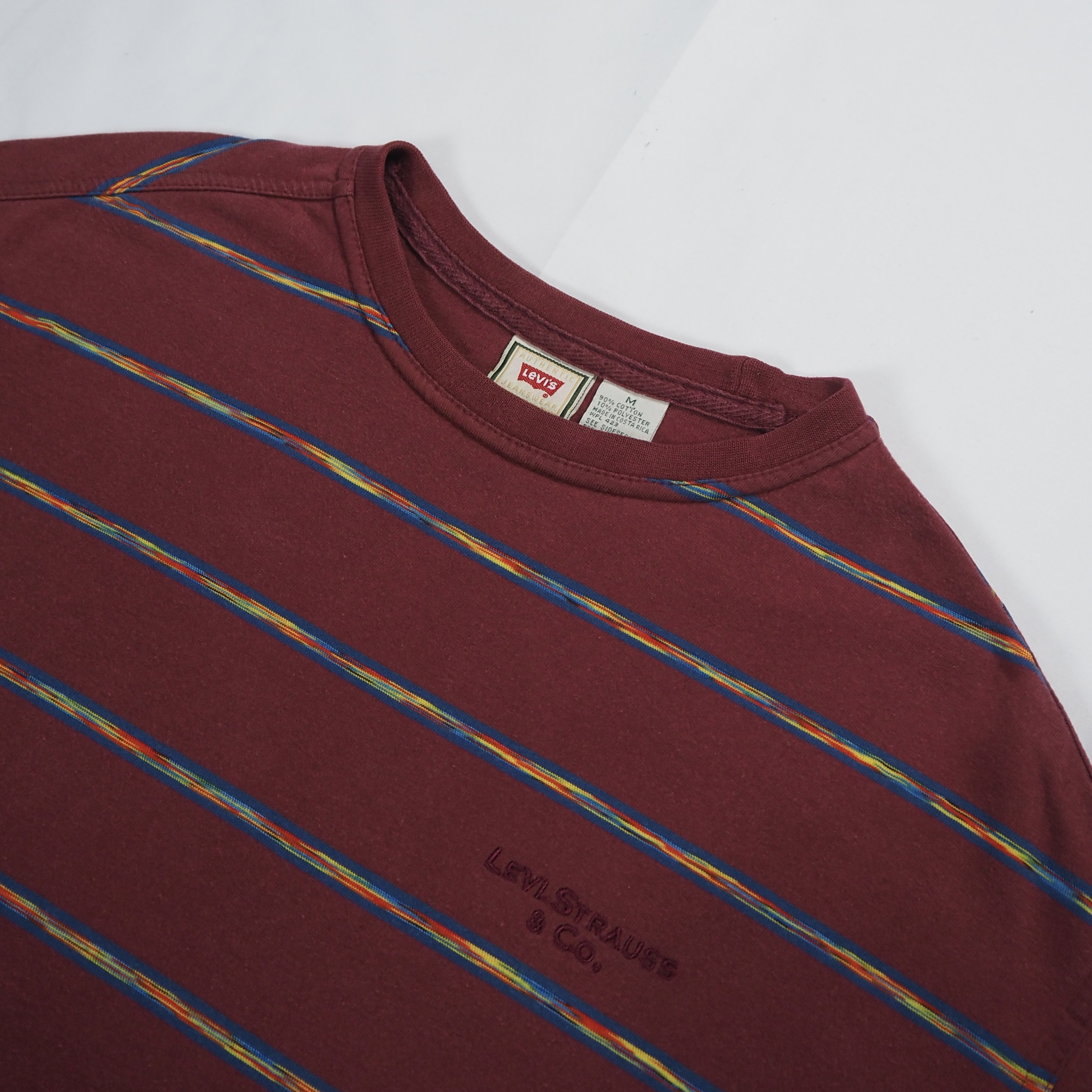 Levi’s ボーダーTシャツ ワインレッド の画像 7