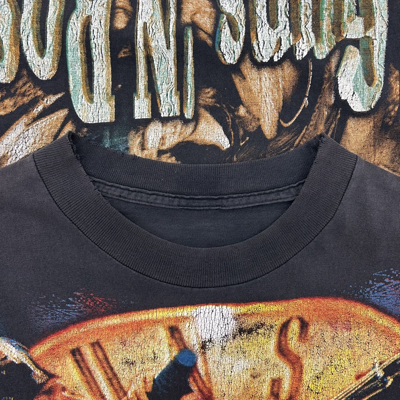 Guns N' Roses ガンズ・アンド・ローゼズ “Live Photo” ブートレグTシャツ ブラック / Fits XL の画像 3