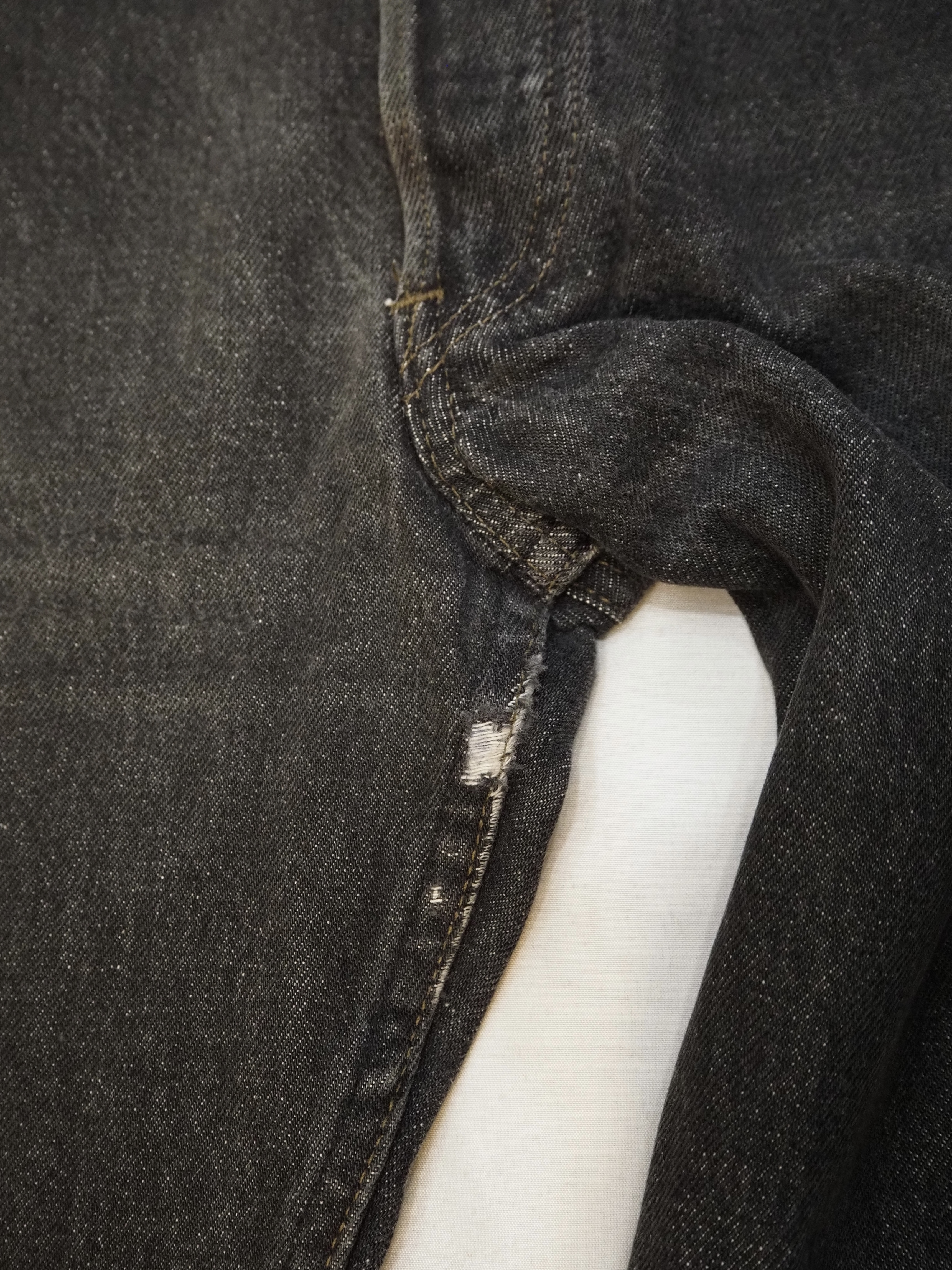 90’s Levi’s 501 Black Denim “先染め" "アメリカ製" の画像 8