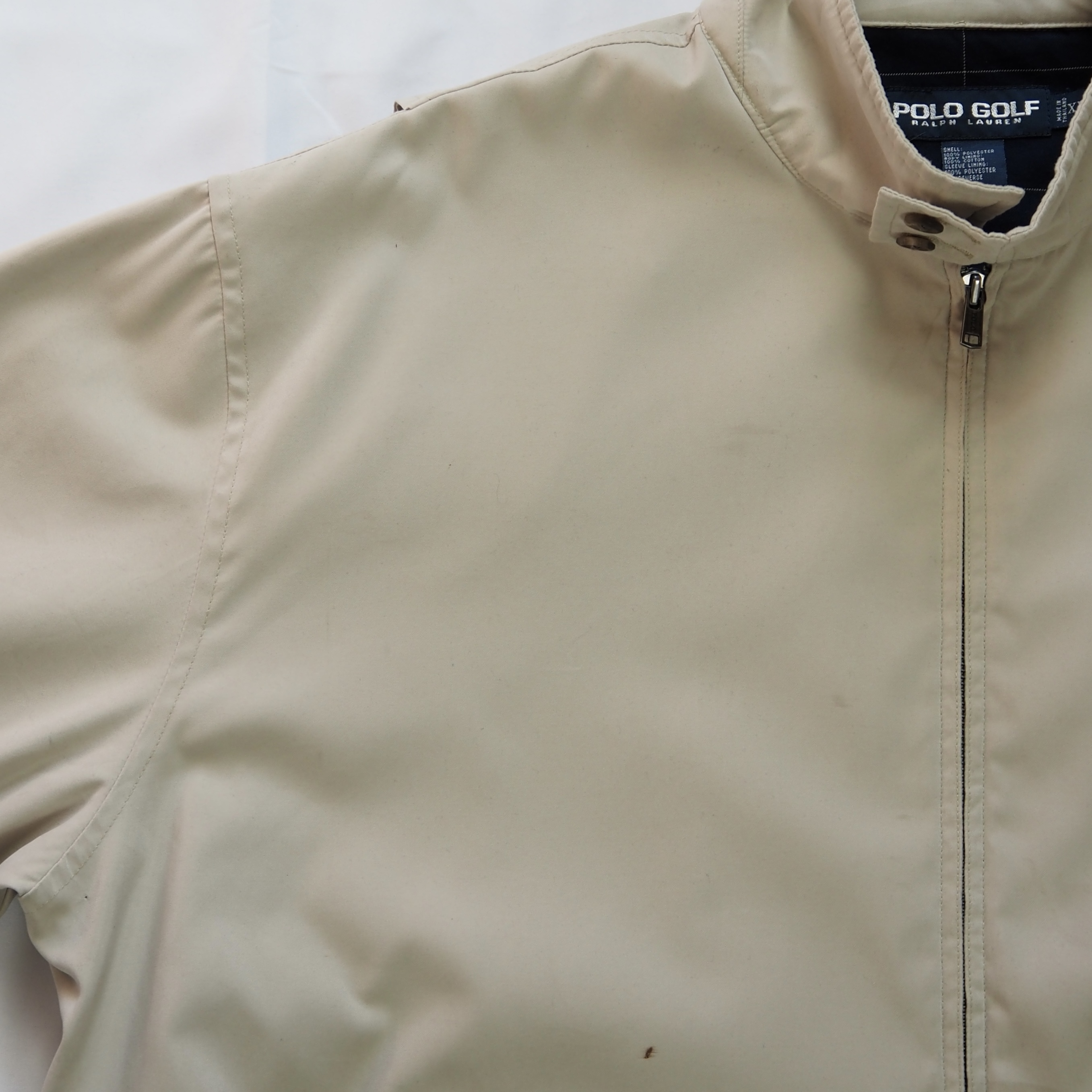 90’s Ralph Lauren スウィングトップジャケット XL ベージュ の画像 4