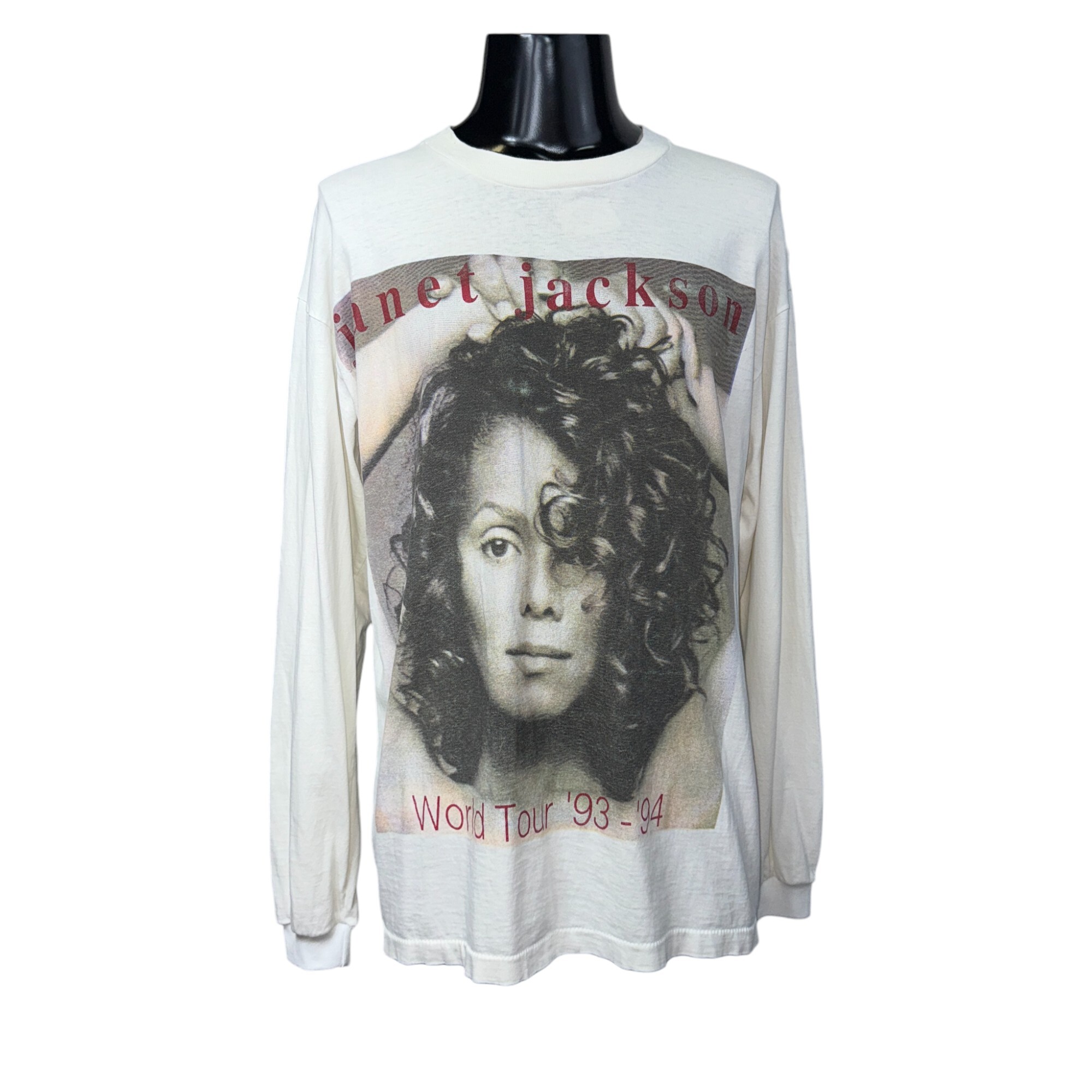 【JANET JACKSON】ジャネットジャクソン “janet. World Tour 93-94” 90’s Vintage ロングTシャツ XL
