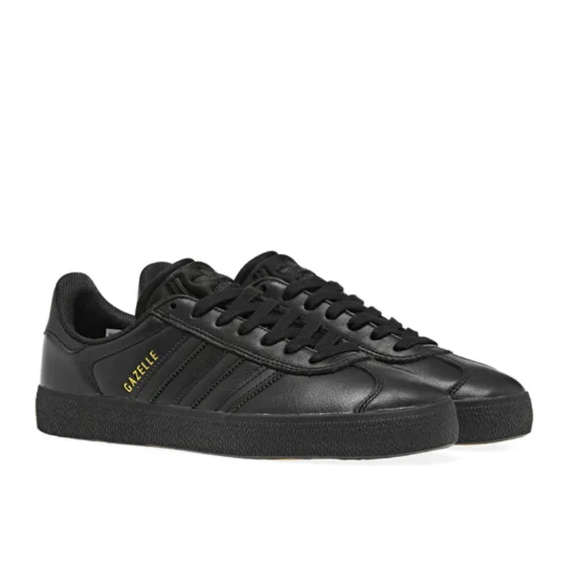 adidas gazelle black leather