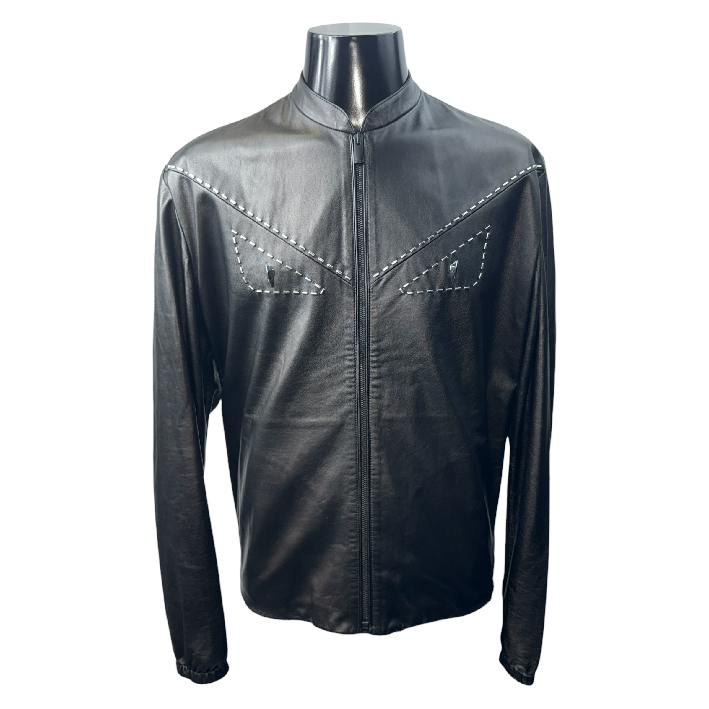 【FENDI】フェンディ“BAG BUGS” レザー ジャケット