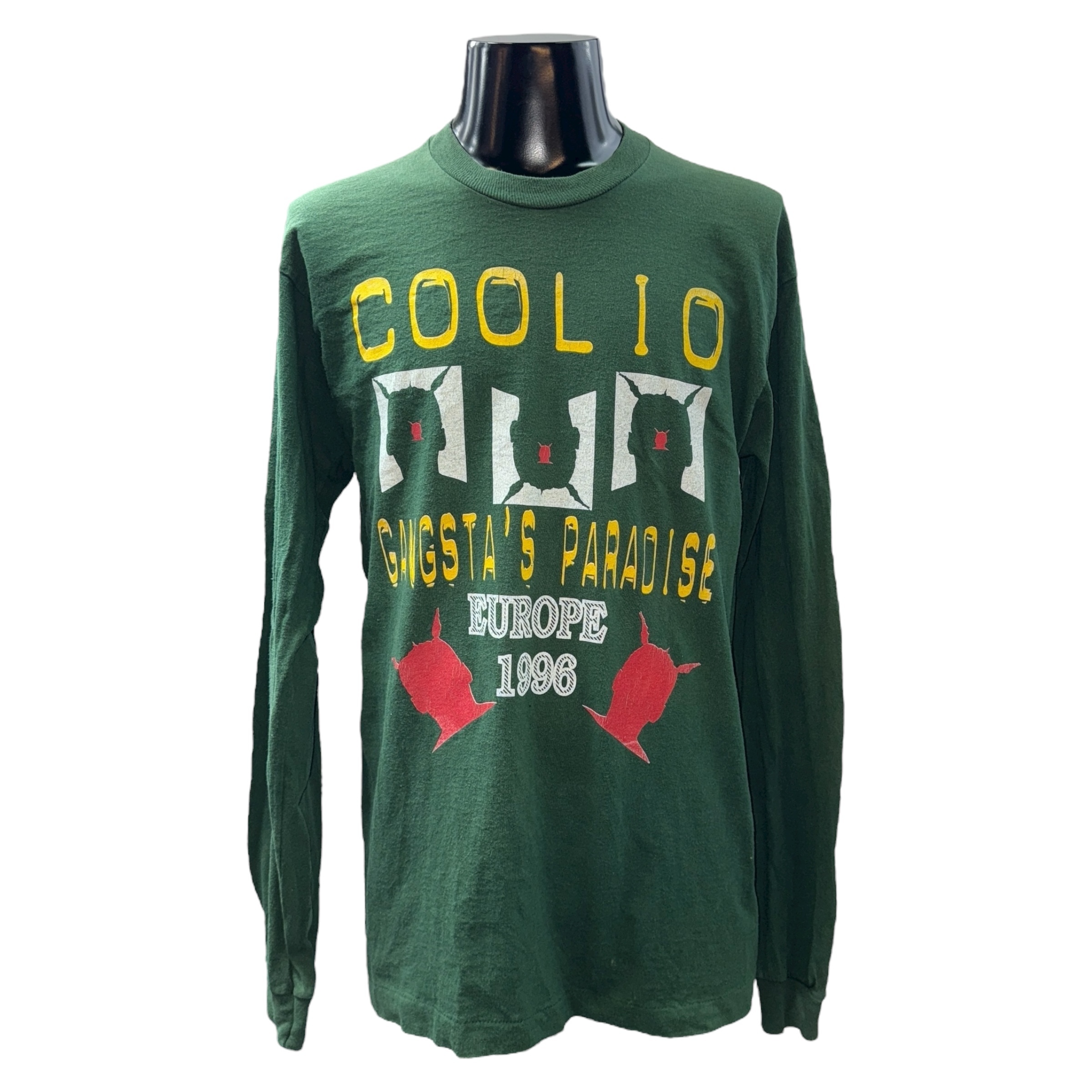 【COOLIO】クーリオ”GANSTA’S PARADISE EUROPE 1996″ Vintage ロンスリーブTシャツ