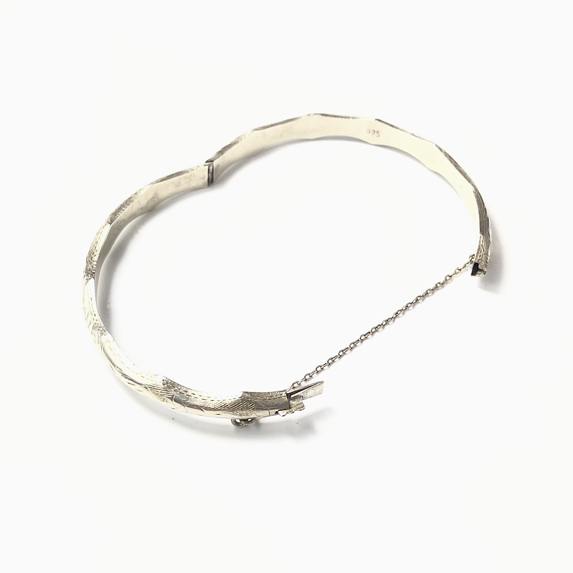 Vintage Silver Hinged Bracelet の画像 2