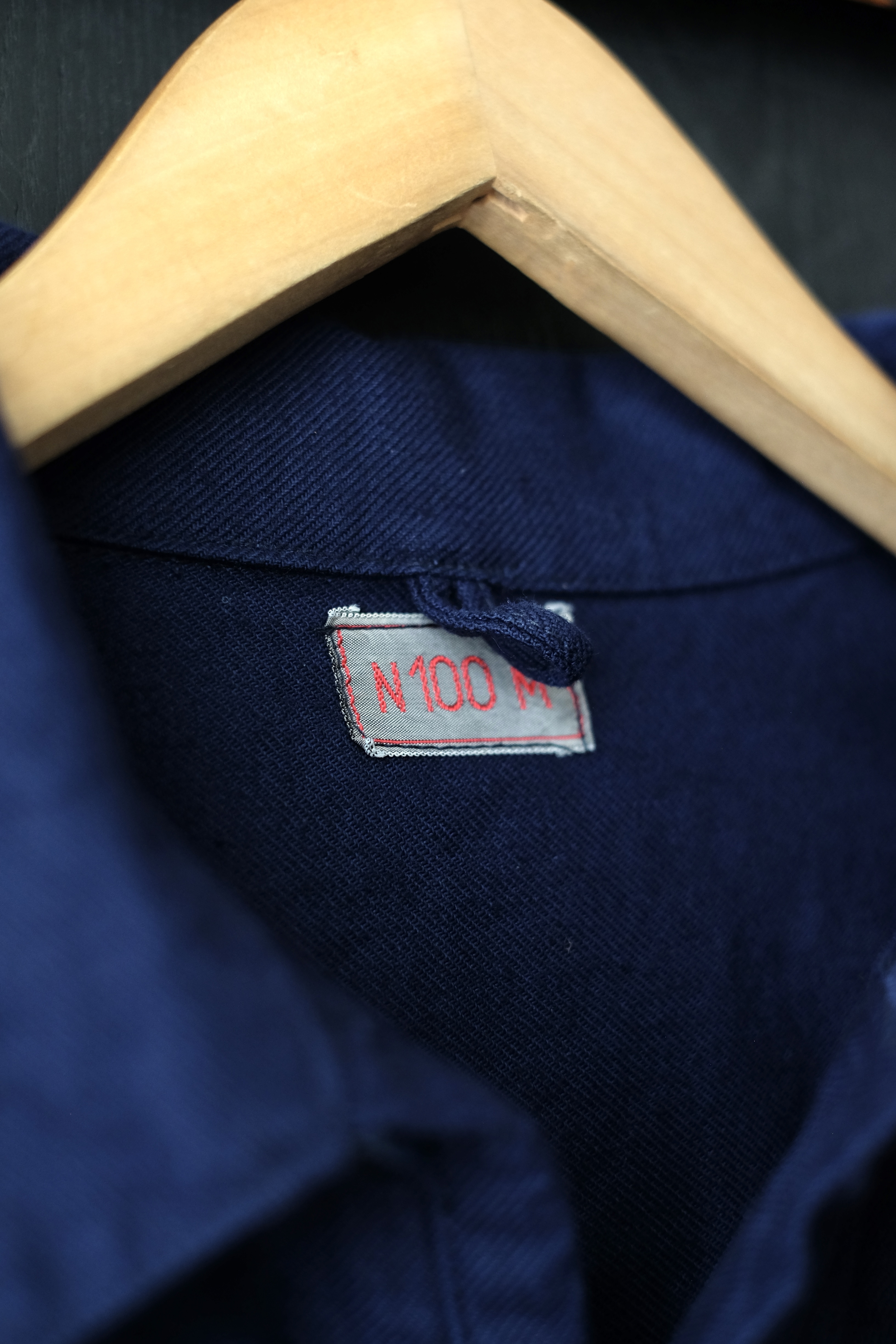 50s Swedish military pullover work shirt “one wash” の画像 2