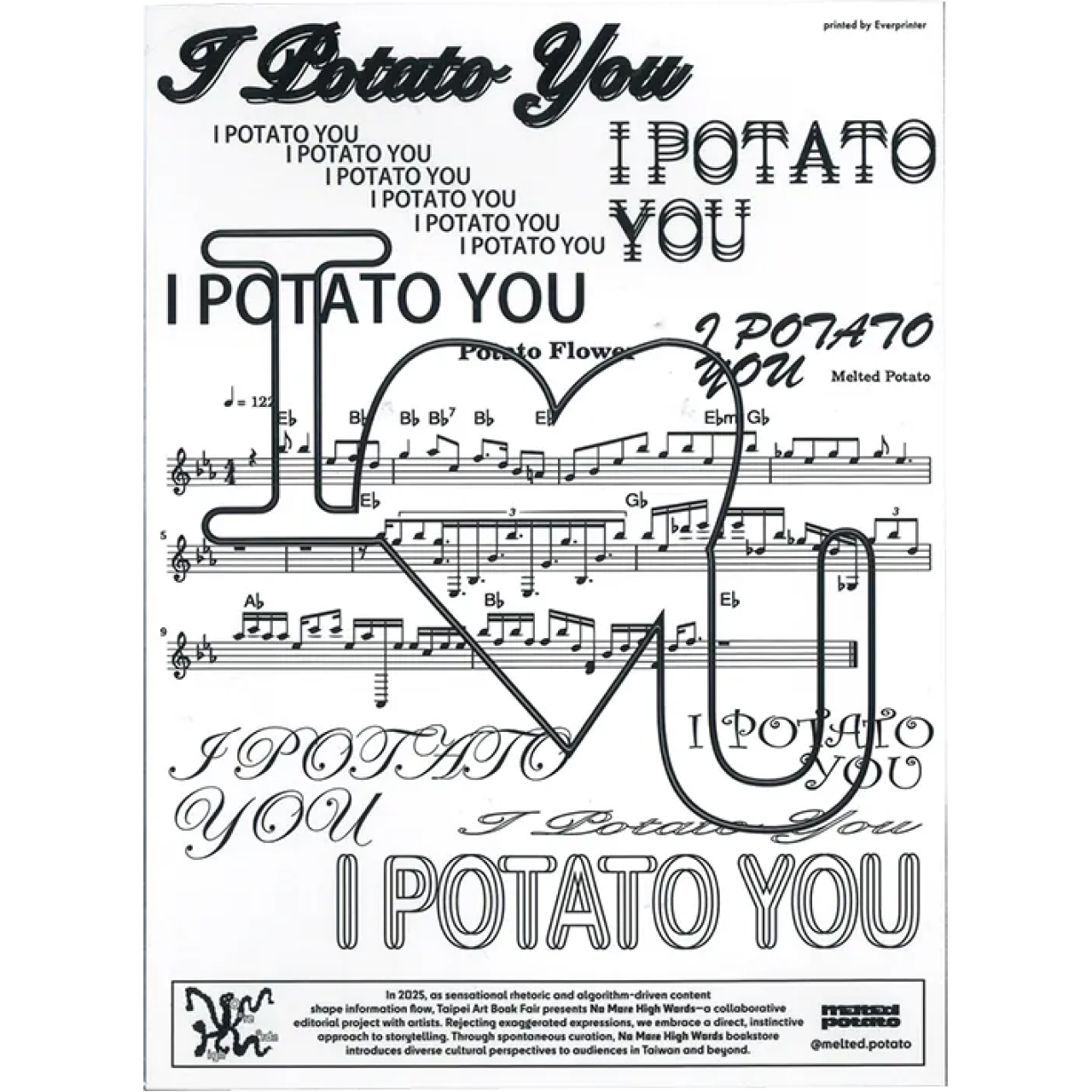 NMHW Artist Collab Taiwan Sticker { mEltEd potato - I POTATO YOU }