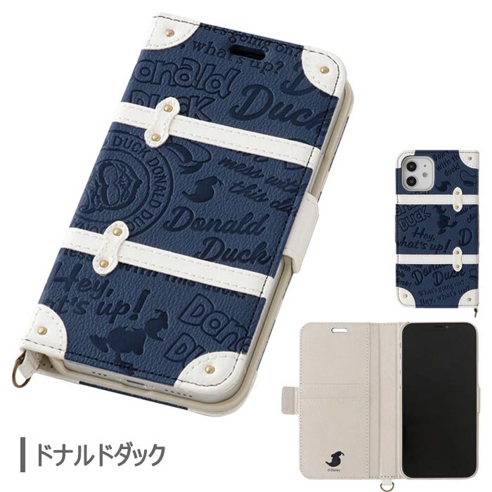 Iphone12 Iphone12pro ディズニー トランクケース 手帳型 ケース カバー 手帳型ケース 手帳ケース ダイアリー フリップ カード収納 キャラクター かわいい ミッキー ミニー ドナルド アイフォン トゥエルブ プロ Iphone 12 Pro 6 1inch スマホカバー スマホケース S Un