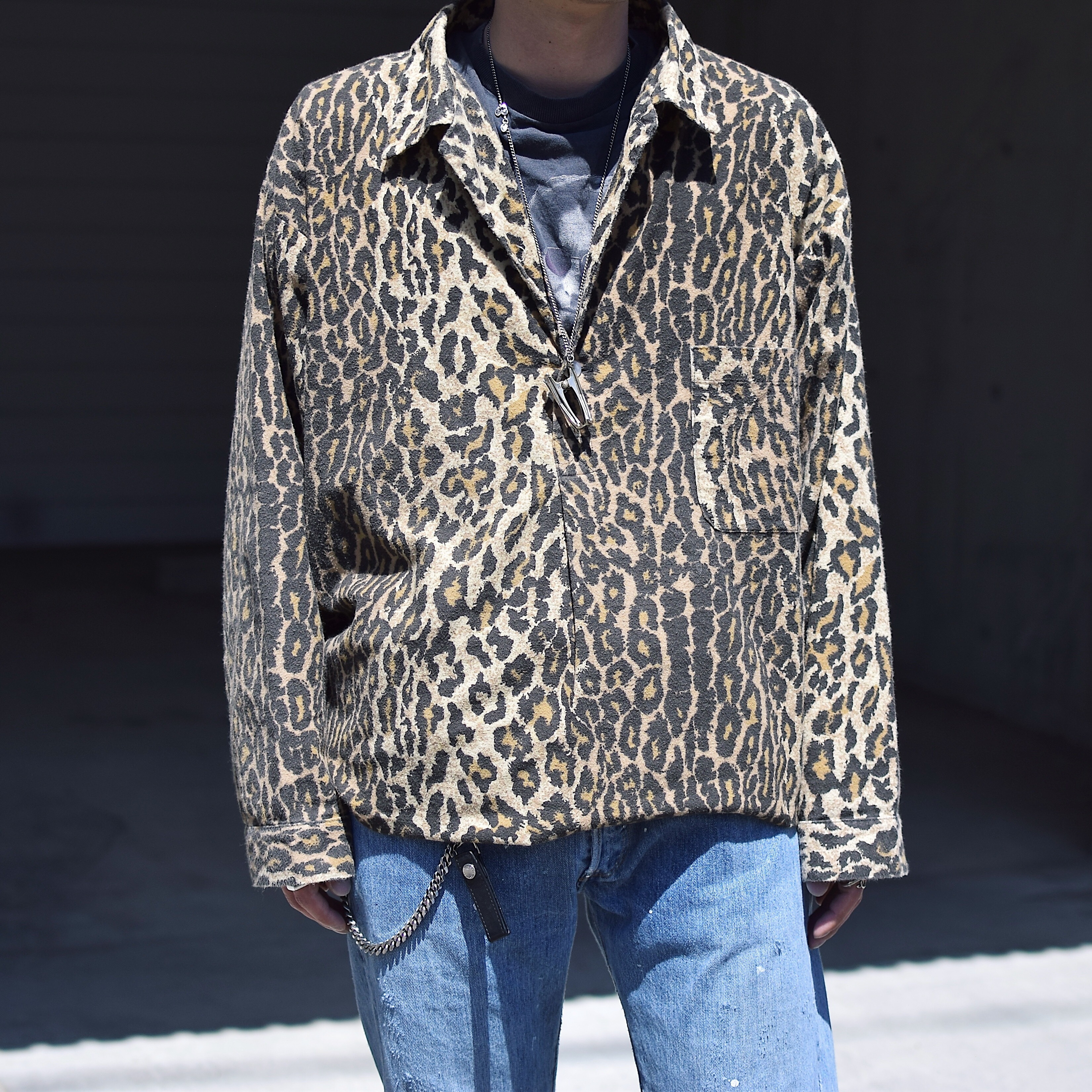 Vintage 90's【Nick&Nora】Leopard Pullover Shirt の画像 4