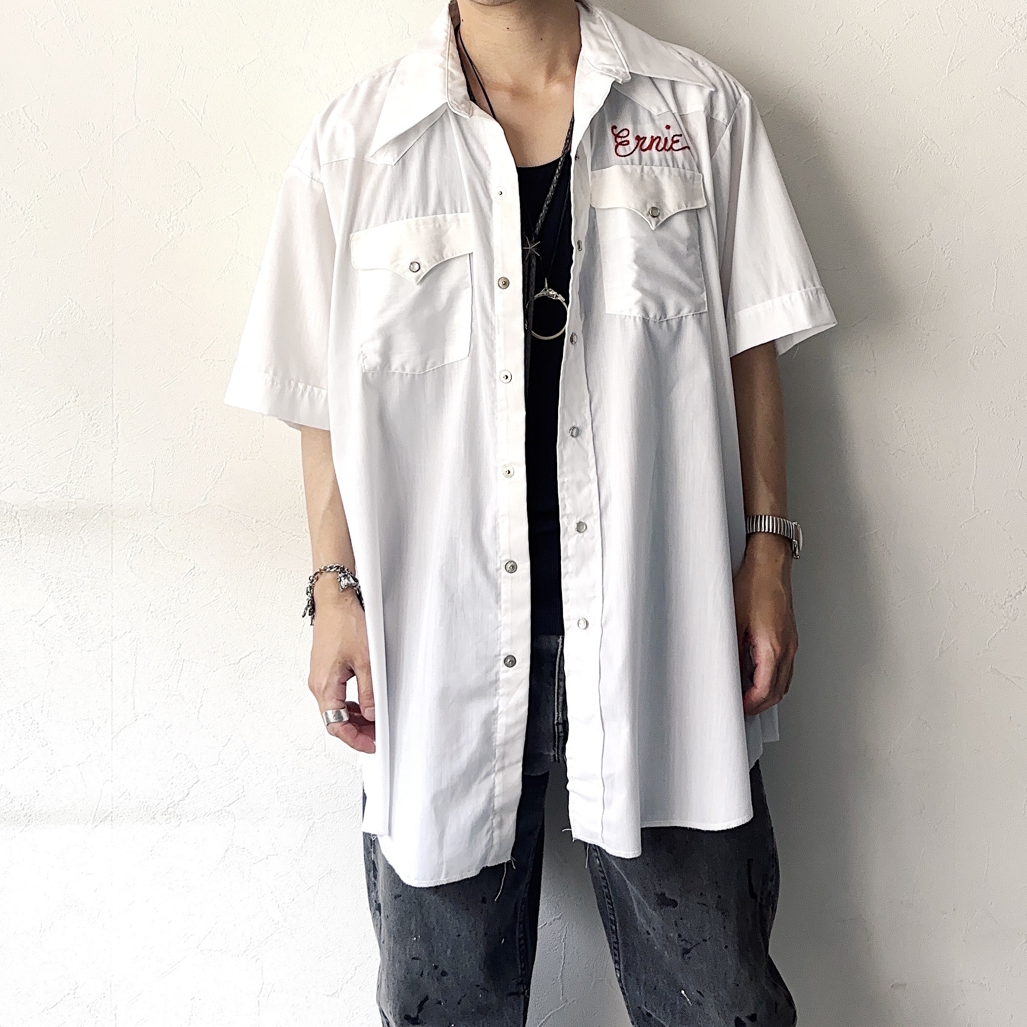 Vintage 70's【Panhandle Slim】"Shrine Club" Short Sleeve Western Shirt の画像 3