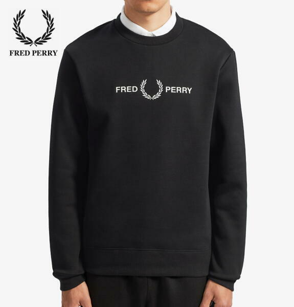 フレッドペリー スウェット トレーナー メンズ Graphic Sweatshirt M7521 Black 正規販売店 Bees High フレッドペリー スウェット トレーナー メンズ Graphic Sweatshirt M7521 Black 正規販売店 Bees High