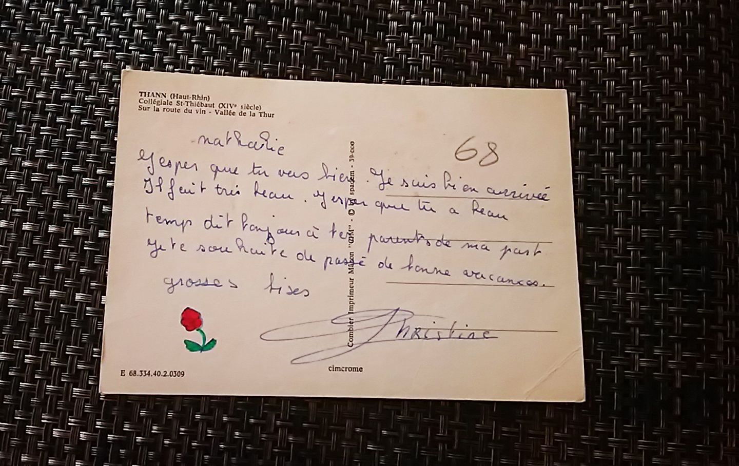 Thann Haut Rhin フランス ポストカード Used Forest Restaurant On Friday