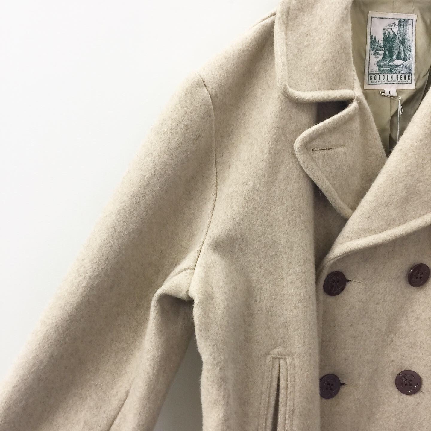 Golden Bear Pコート ベージュ Size L メンズ 古着 古着 通販 高円寺 Largo ラルゴ Online Shop メンズ
