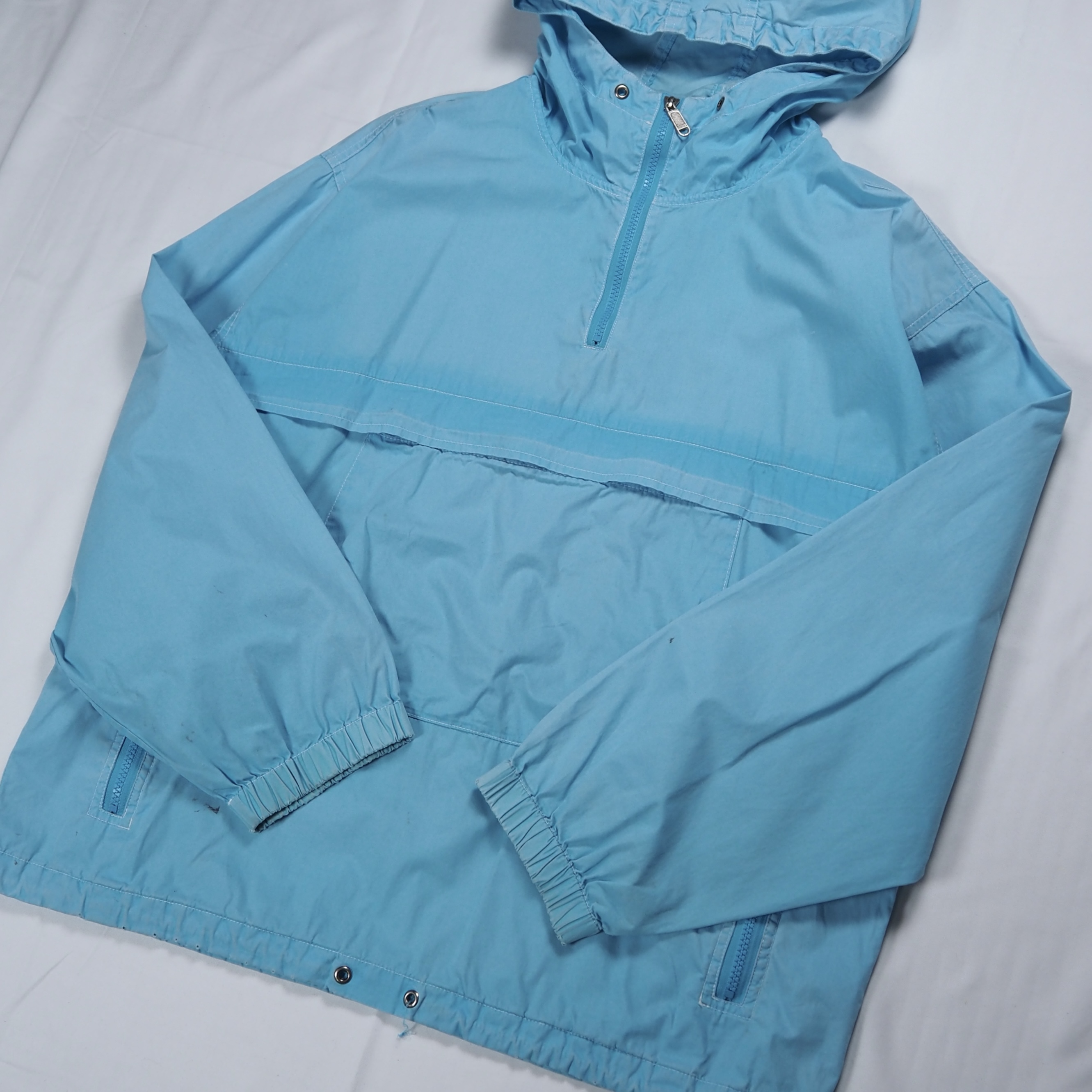 00’s OLD GAP コットンアノラックジャケット 水色 Mサイズ の画像 5