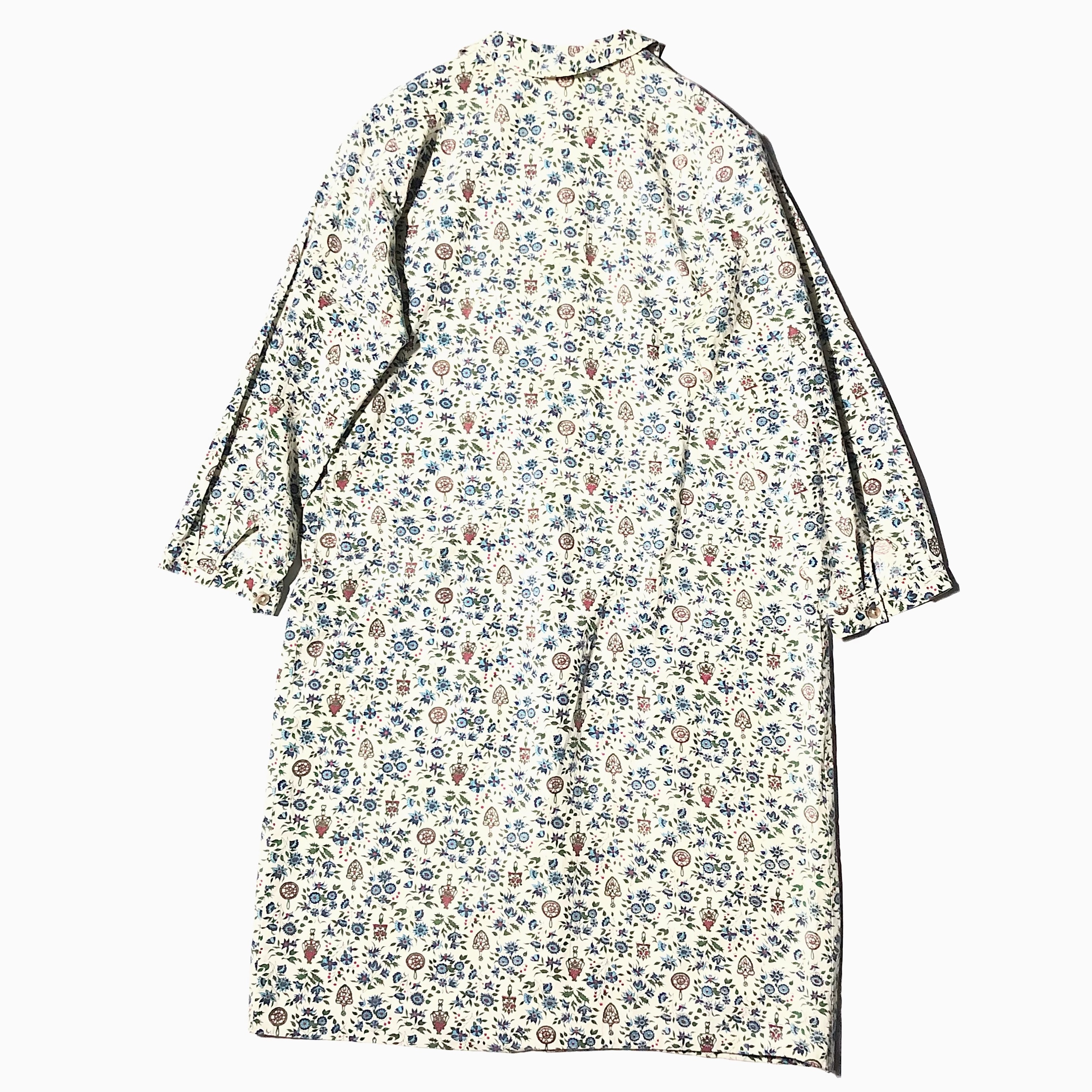 Vintage Flower Patterned Long Shirt の画像 2