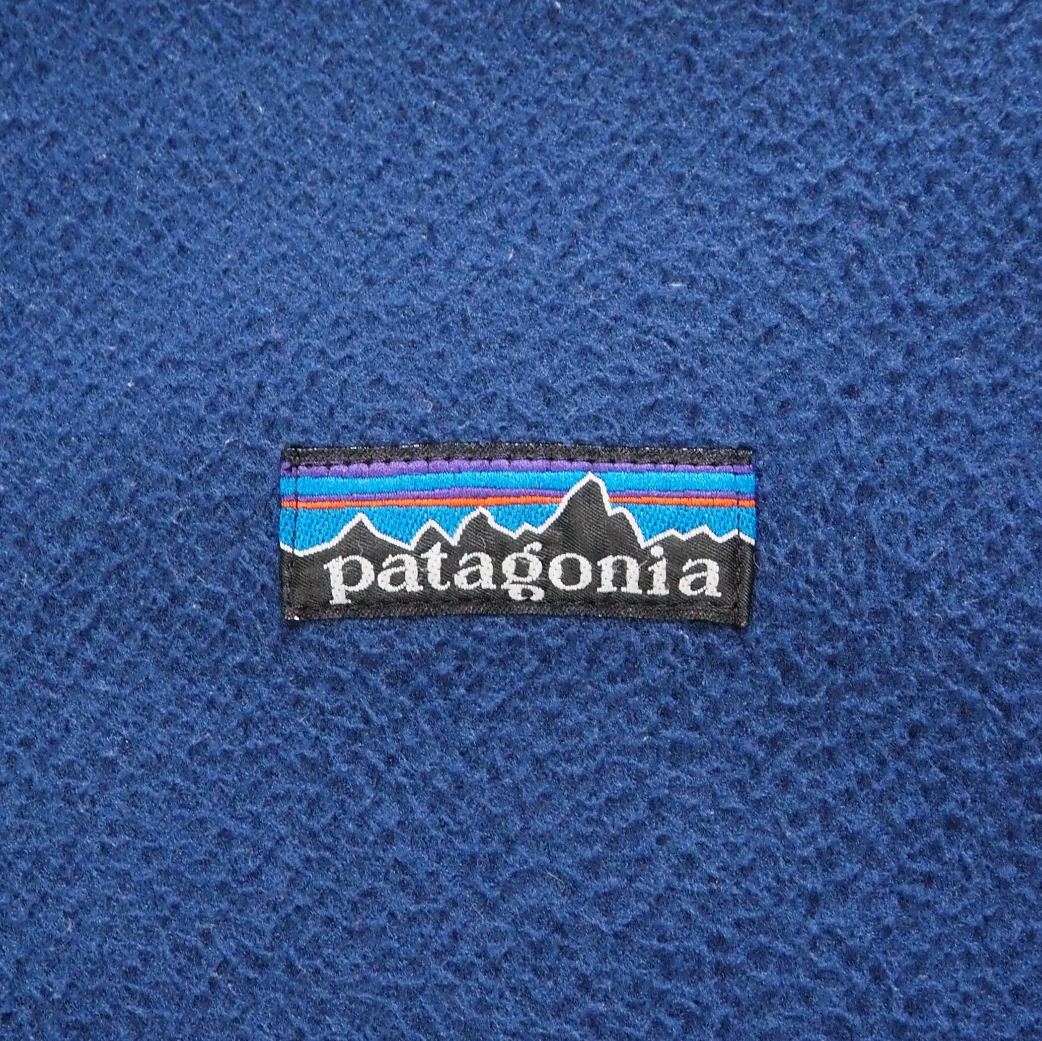 【9/23 20:00入荷】80's Patagonia フリースプルオーバージャケット ネイビー の画像 8