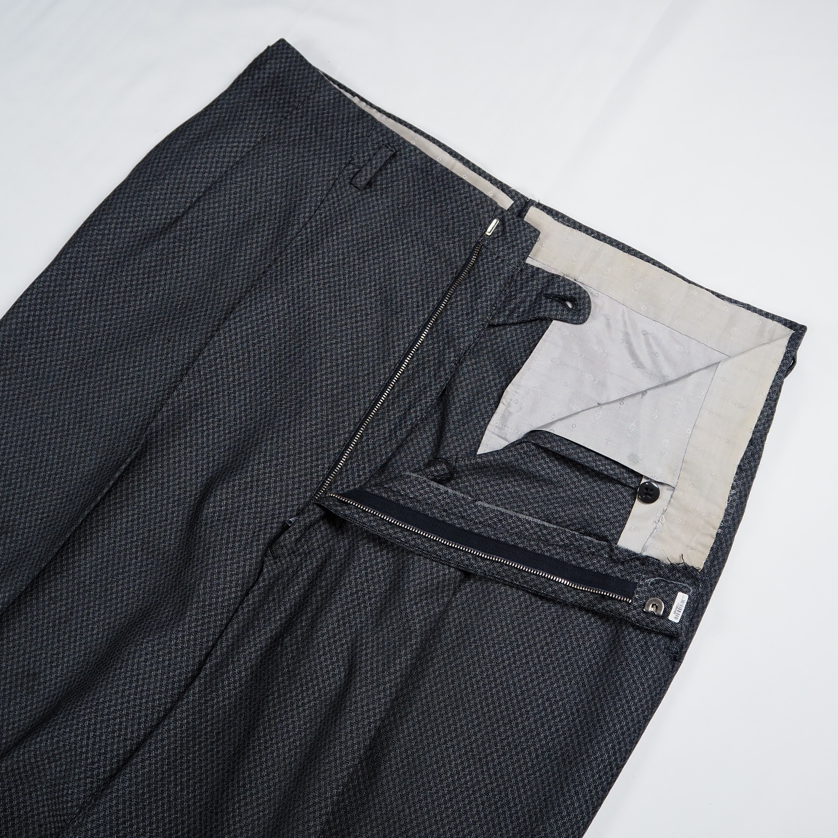 【9/23 20:00入荷】50's ウールスラックス グレー アルミジップ の画像 4