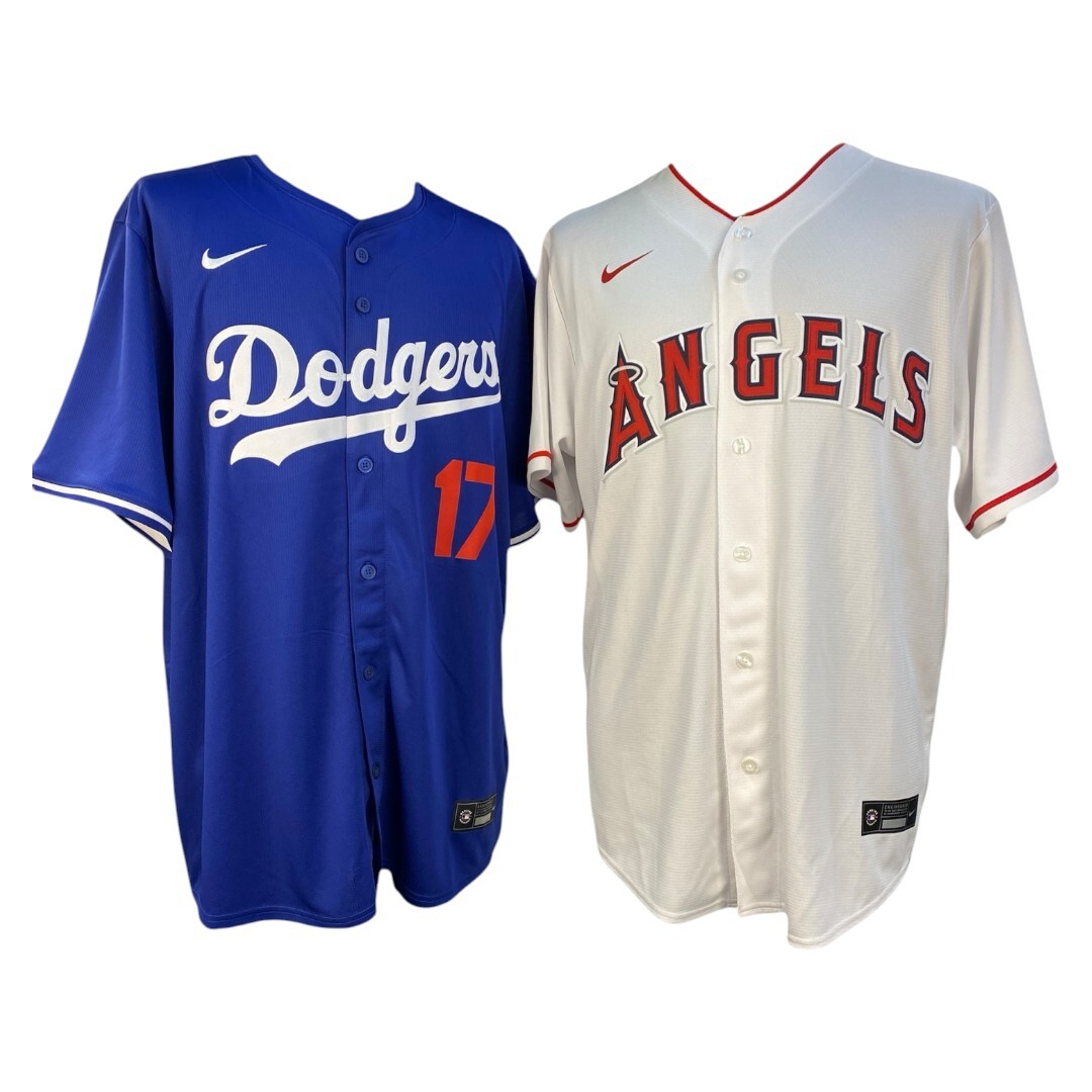 【NIKE】ナイキ Dodgers/Angels 2枚組セット MLB 大谷翔平 LAD/LAA ドジャース エンゼルス ユニフォームジャージ 2020 レプリカ プレーヤー ナイキ Nike L XXL
