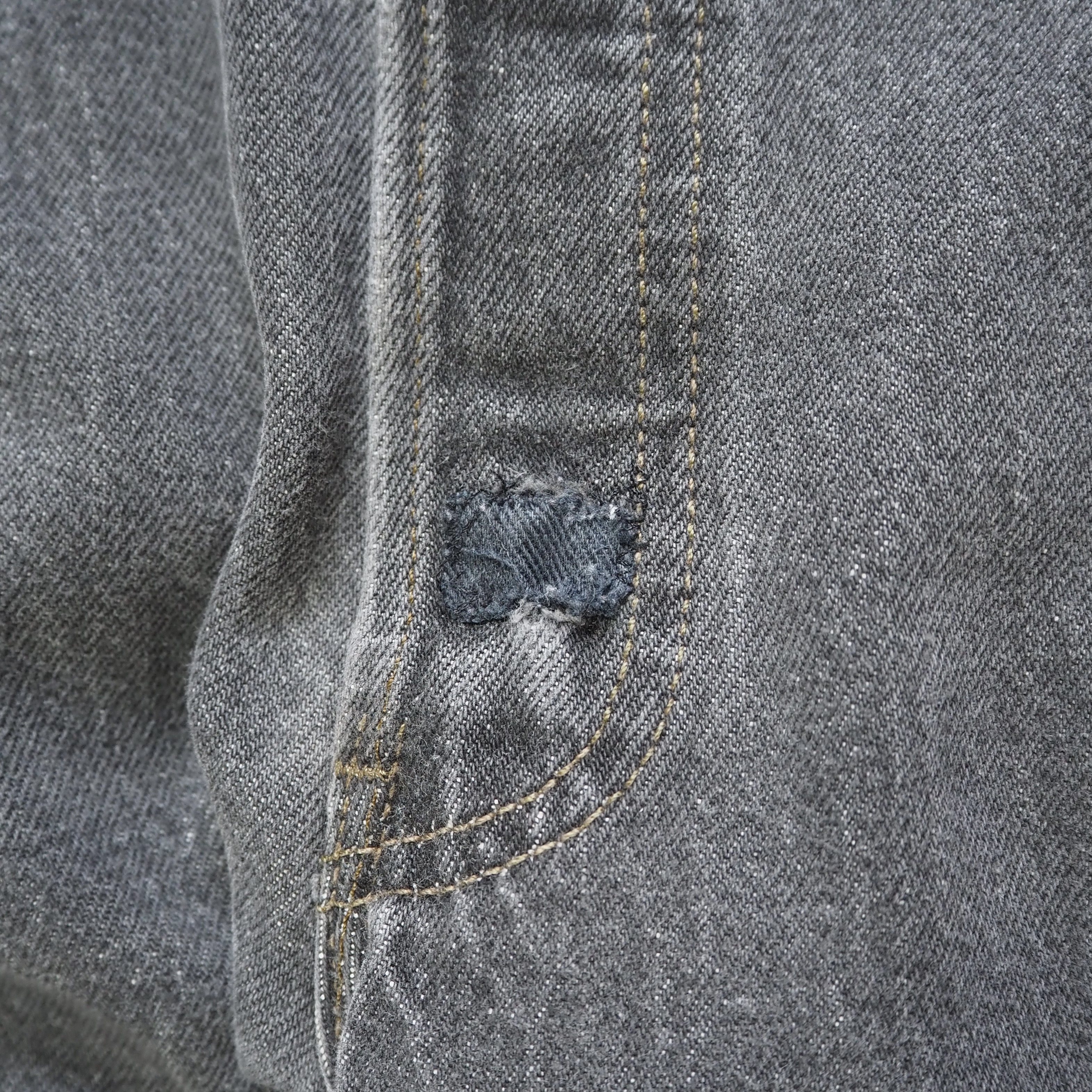90’s Levi’s 501 先染めブラックデニム 36×30 の画像 5