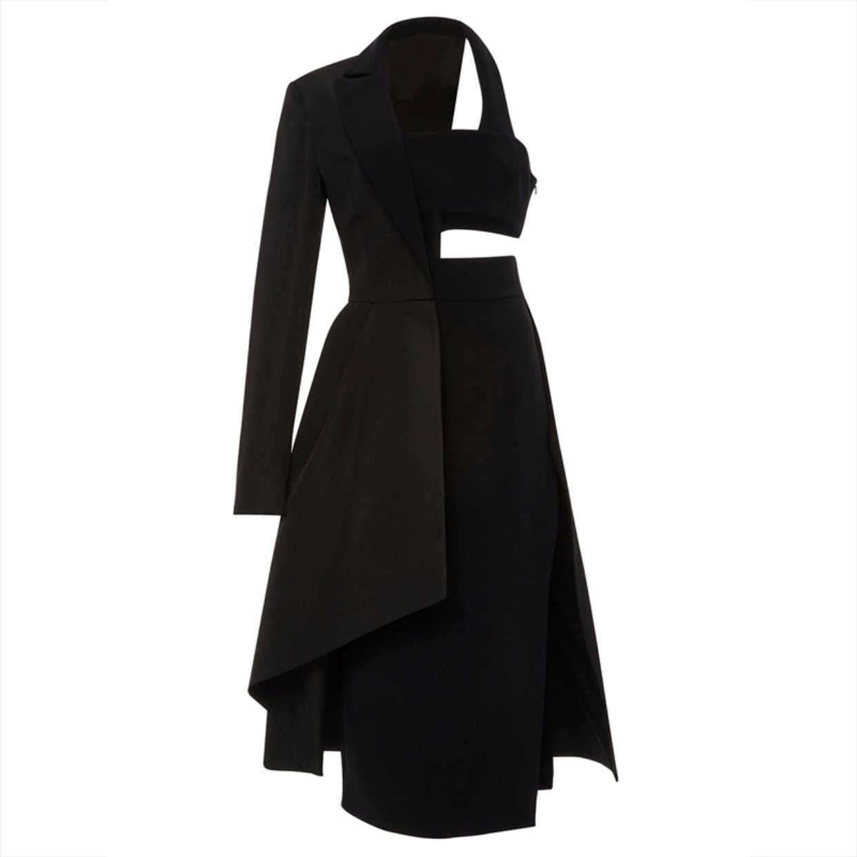 アシンメトリー スーツドレス 9style