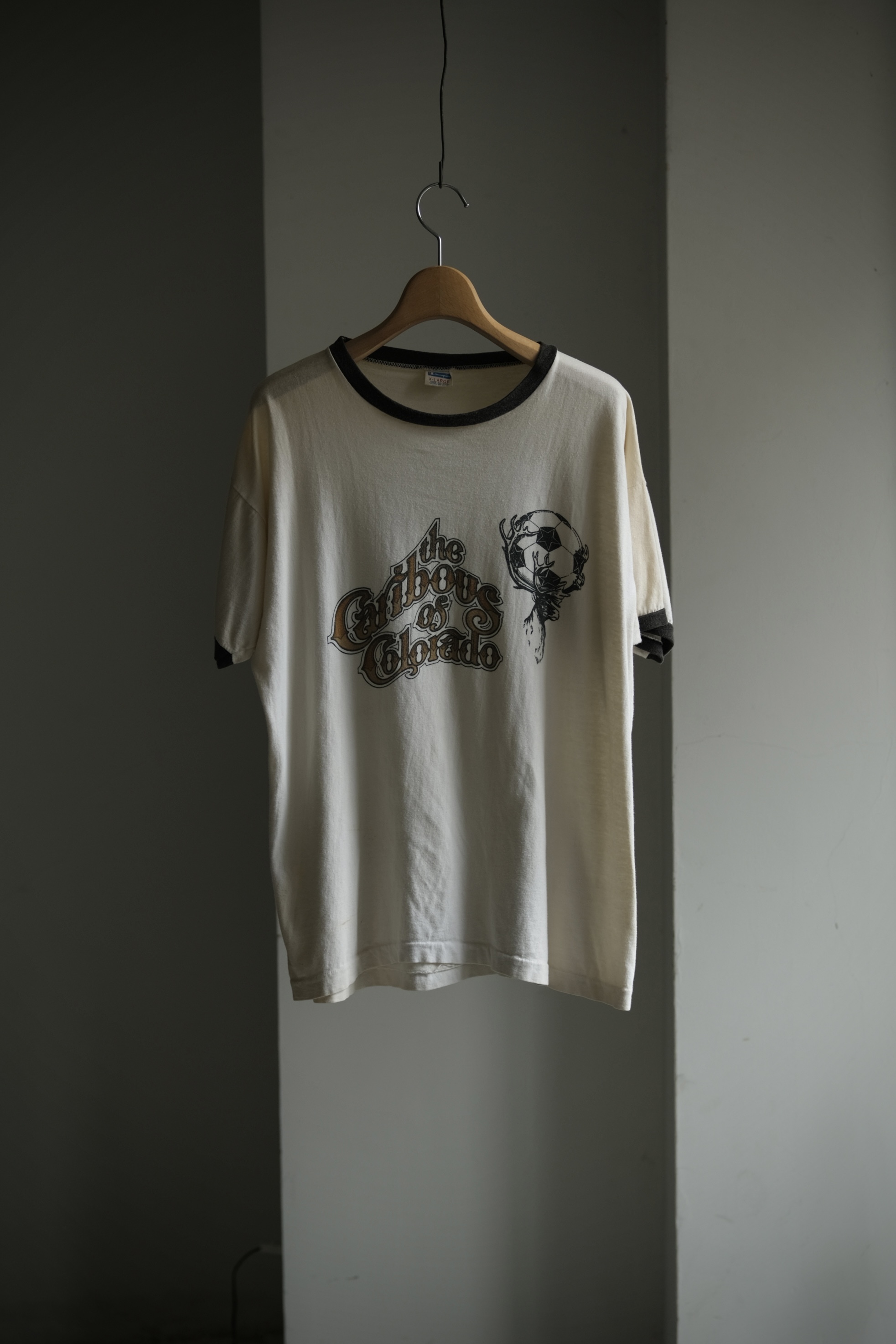 Utah／70's "Champion" The Caribous of Colorado ringer tee