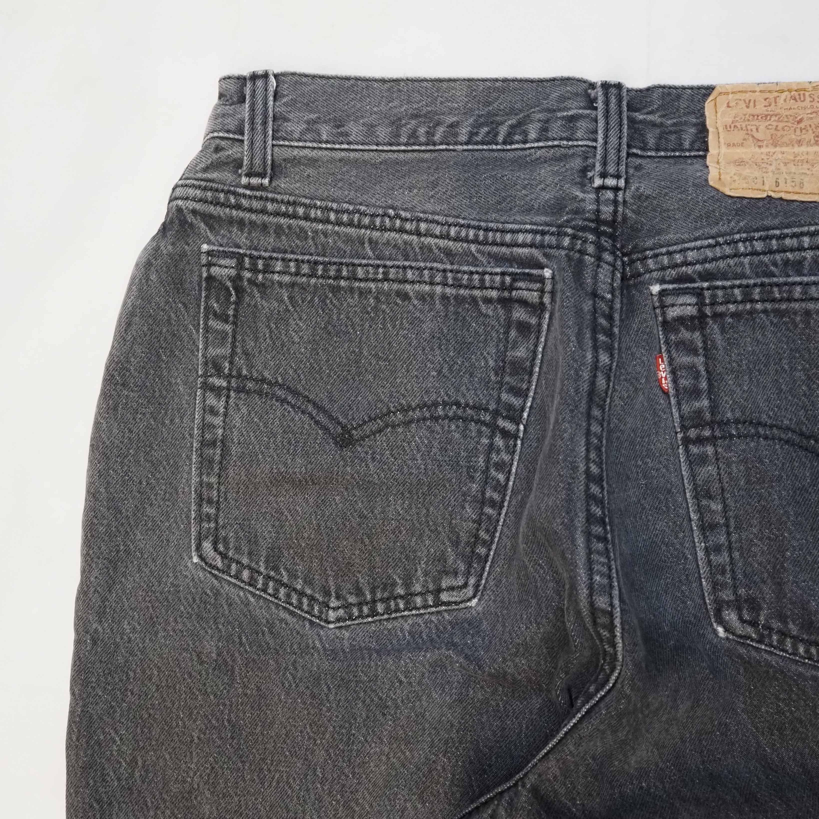 80’s Levi’s 501-6158 Black Denim 先染め 31×30 の画像 11