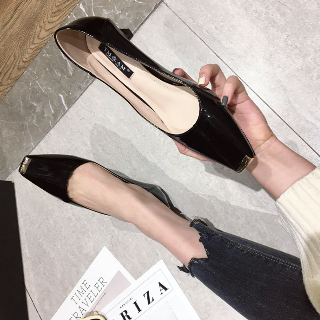 大阪超安い パンプス スクエアトゥ ローヒール 太ヒール 美脚 疲れない 大人可愛い フォーマル シンプル ネット購入 Ssl Daikyogo Or Jp