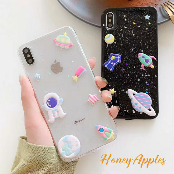 予約 3d Iphoneケース Space Black Clear Tpu Iphoneケース専門 Honey Apples