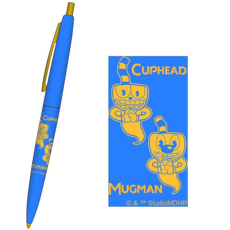 Cuphead カップヘッド Bicボールペン ブルー エンスカイ Controller Company Official Online Store
