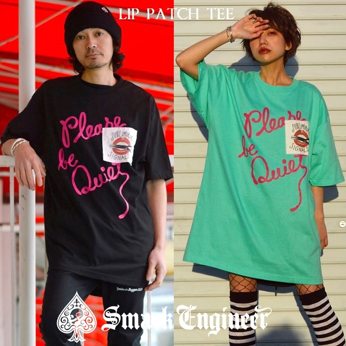 Smack Engineer スマックエンジニア Lip Patch Tee ビッグtシャツ ワンピース Big ロング 半袖 リップ 唇 パッチ 黒 緑 ブラック ミントグリーン スカル ドクロ スペード メンズ レディース Rock Punk ロック パンク バンド ギフトラッピング無料 ステージ衣装 Rogia Smack Engineer スマックエンジニア Lip Patch Tee ビッグtシャツ ワンピース Big ロング 半袖 リップ 唇 パッチ 黒 緑 ブラック ミントグリーン スカル ドクロ スペード メンズ レディース Rock Punk ロック パンク バンド ギフトラッピング無料 ステージ衣装 Rogia