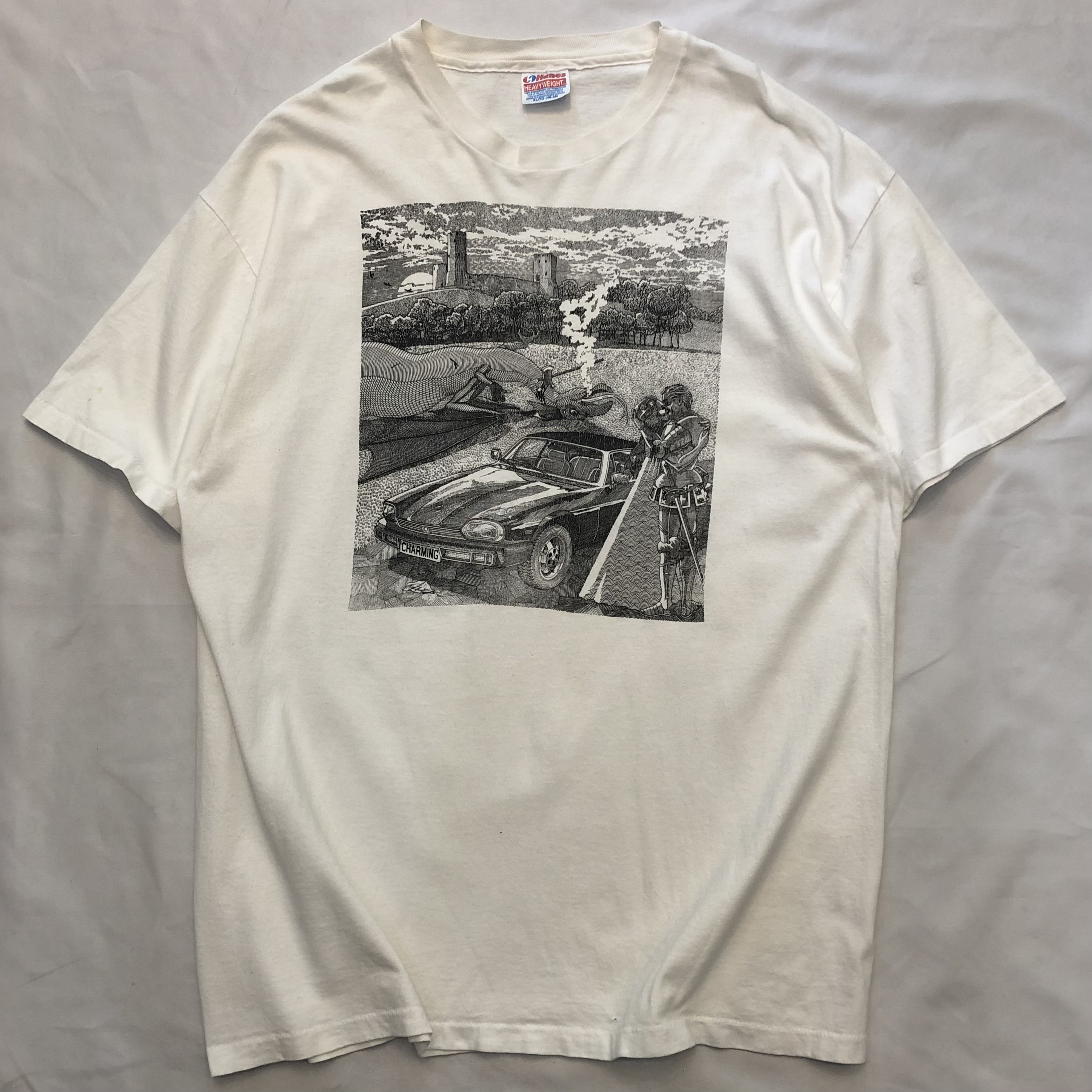 90’s Hanes Tee “Dragon and Knight"