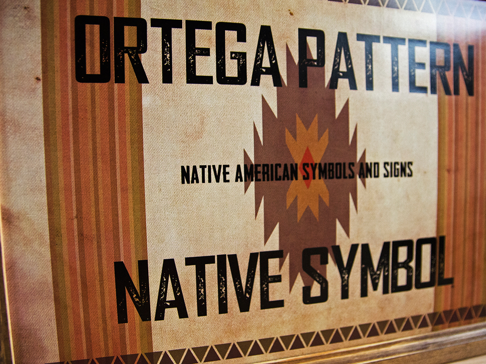 オルテガ ネイティブ柄ポスター Little Owner