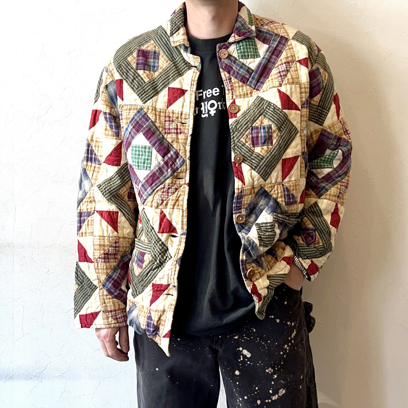 Vintage 80〜90's【Patch Magic】Reversible Patchwork Quilting Jacket の画像 3