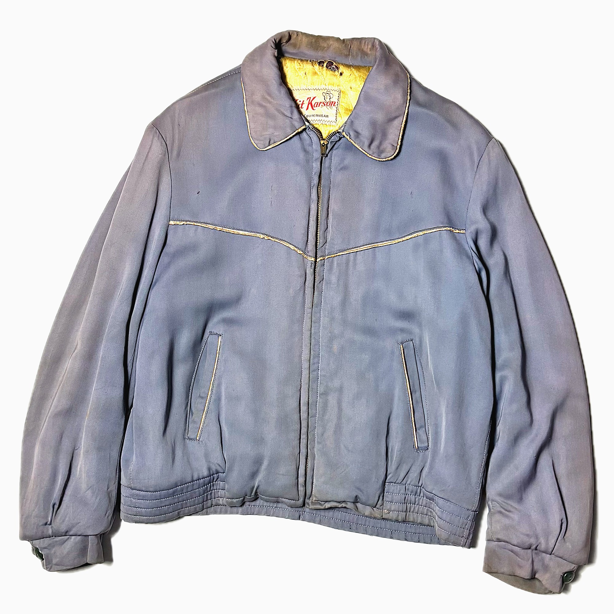 Vintage 50's【Kit Karson】Rayon Gabardine Jacket