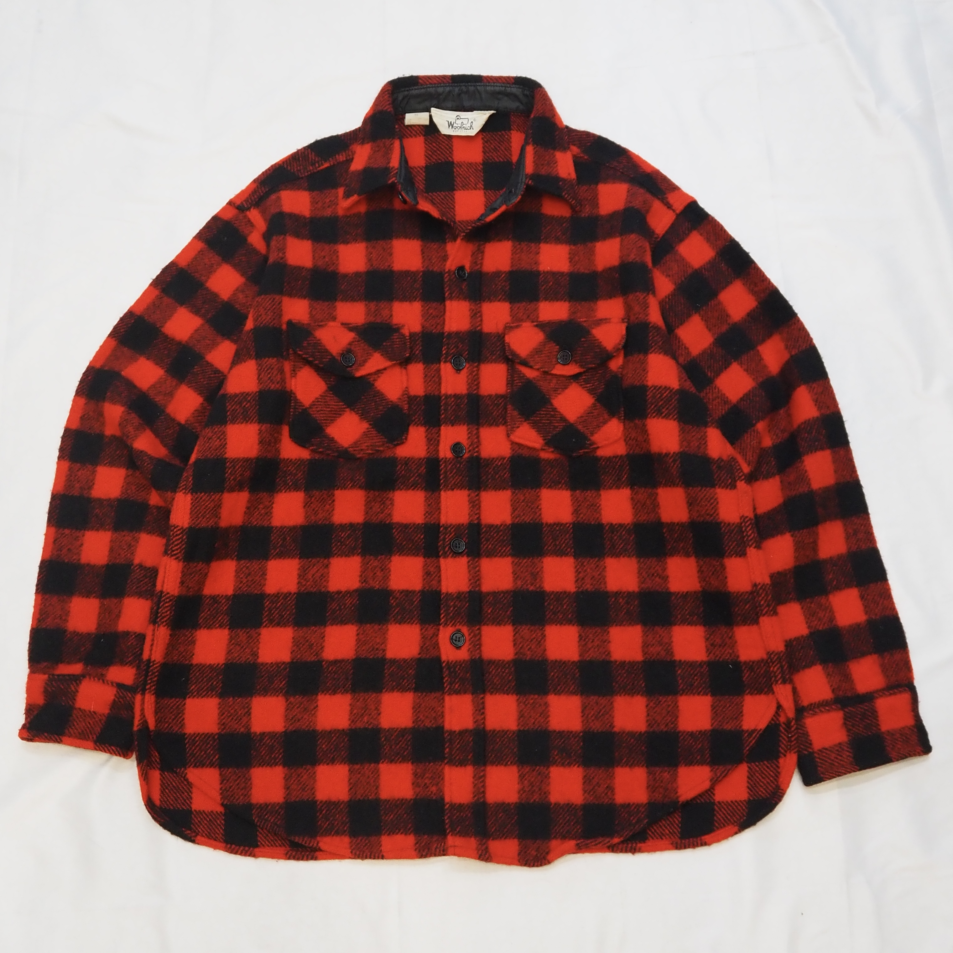 80’s Woolrich ウールシャツ バッファローチェック Lサイズ