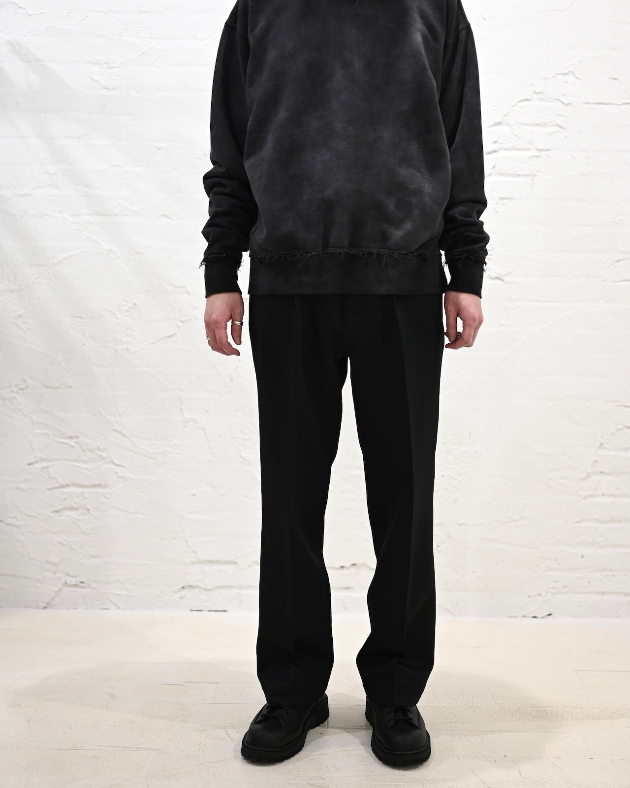 【MIYAGIHIDETAKA】Casual Slacks (BLACK) の画像 3