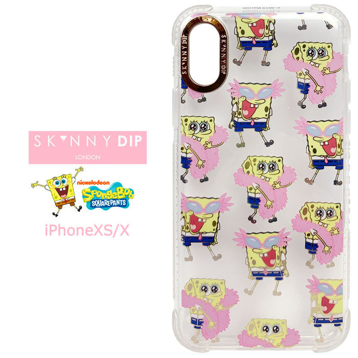 メール便 送料無料 Iphonexs Iphonex スポンジボブ X Skinnydip Tpu クリア ケース カバー スキニーディップ ソフト ソフトケース ハード クリアケース キャラクター Spongebob グッズ かわいい アイフォン Iphone Xs X テンエス スマホカバー スマホケース S Se 7f677
