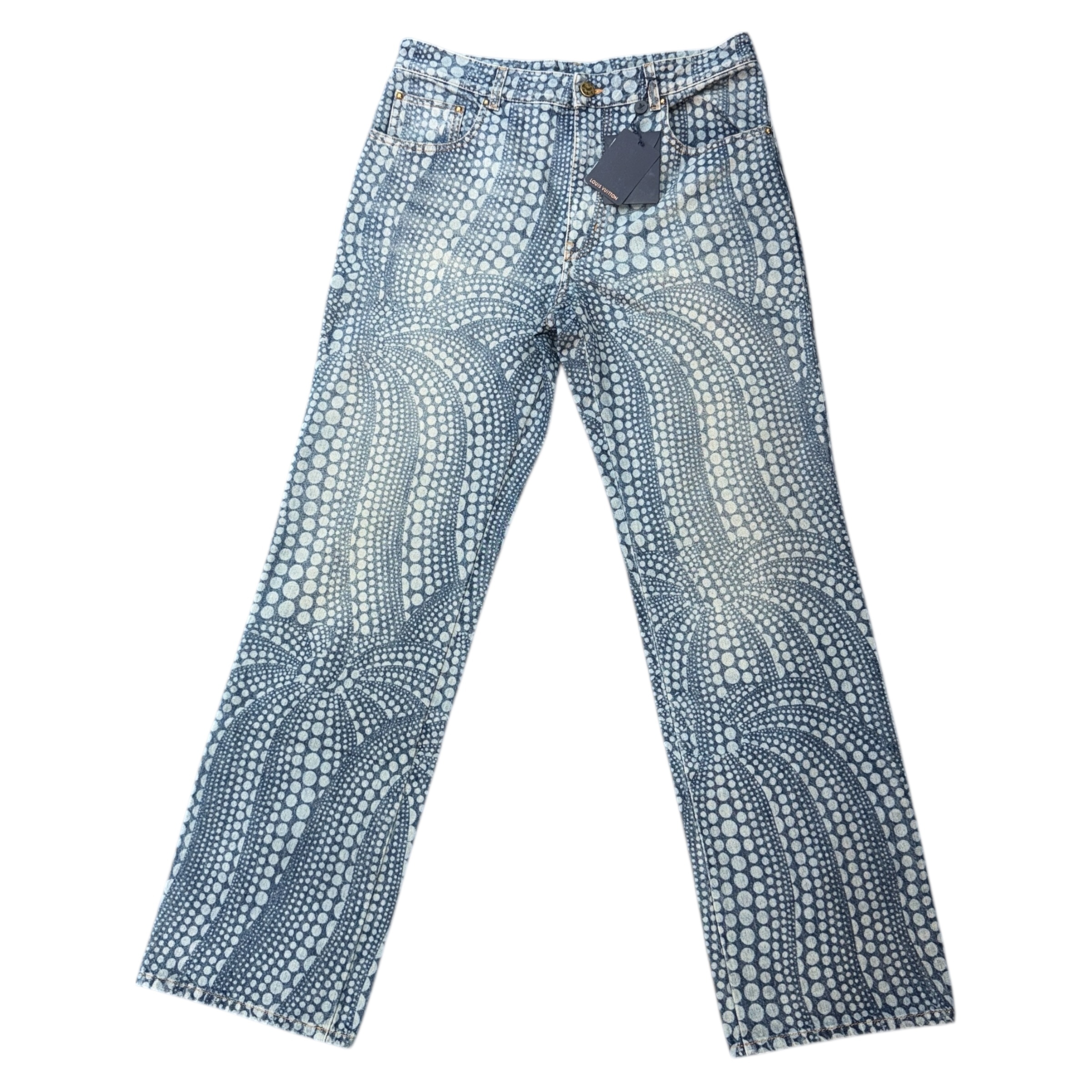 【LOUIS VUITTON 】ルイヴィトン 草間彌生 オールオーバー パンプキンデニムパンツ RM232H YN3 HOD30W サイズ32