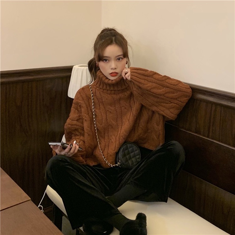 ケーブルタートルネックニット 02 Berna