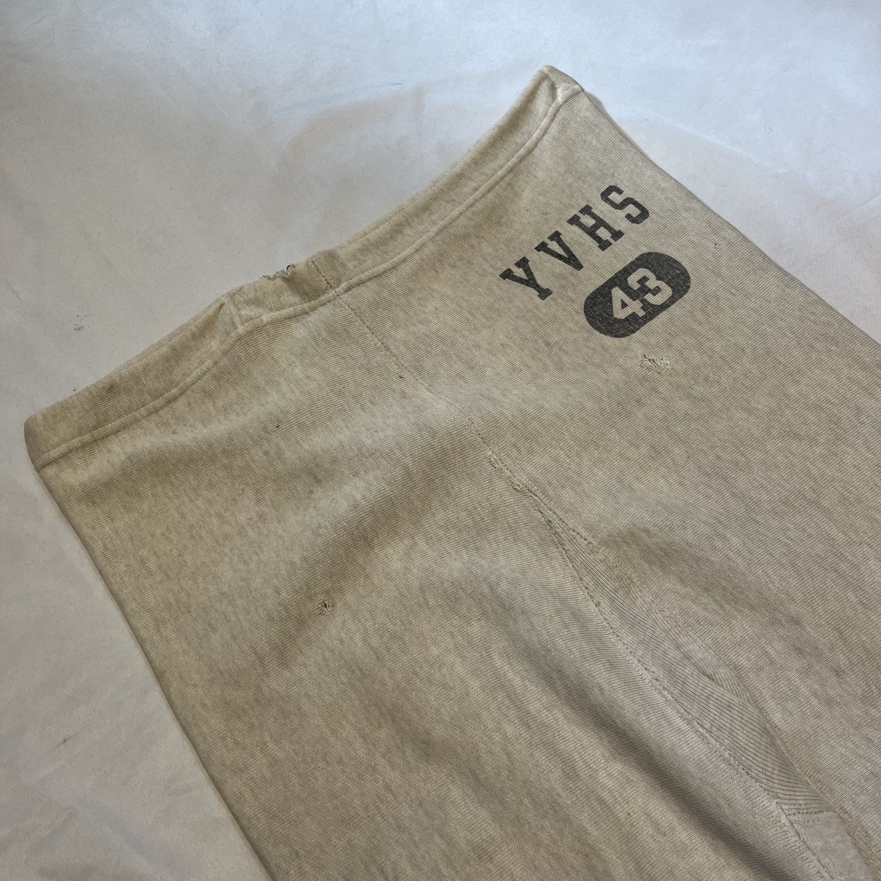 70’s Champion Sweat Pants “単色タグ" “BORO” の画像 2